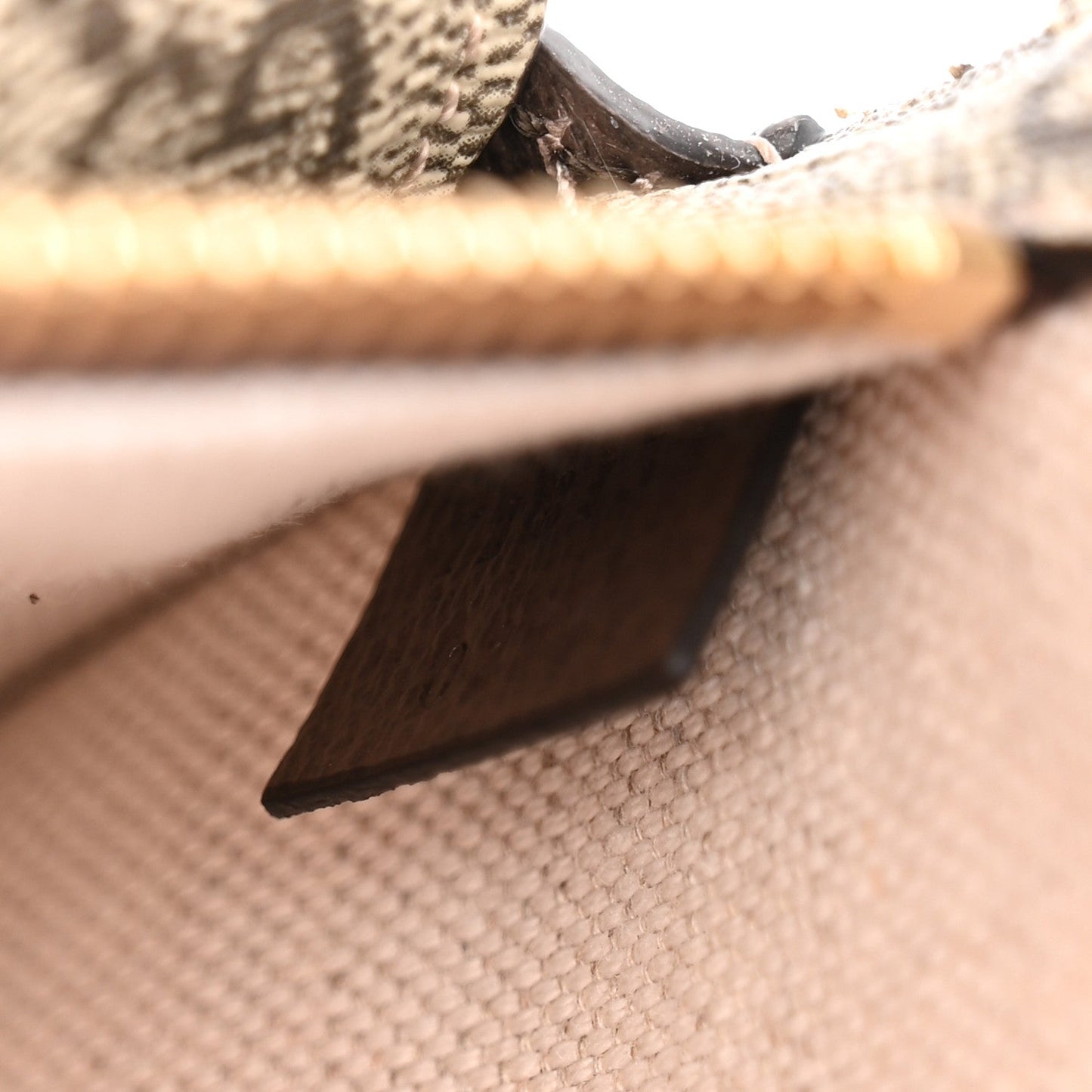 GG Supreme Monogram Textured Dollar Calfskin Blondie Belt Bag  Beige Ebony New Acero