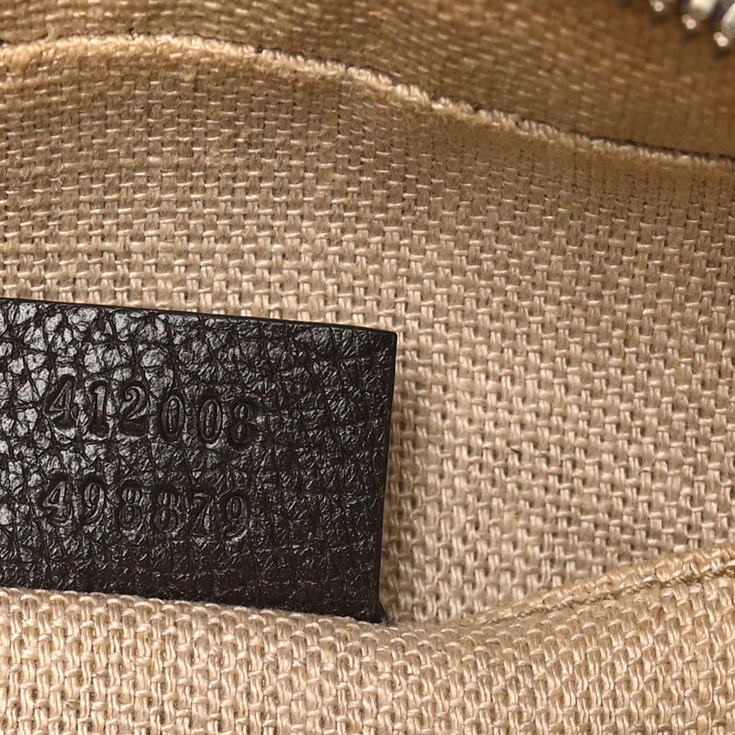 GG Supreme Monogram Web Small Webby Bee Shoulder Bag Dark Brown
