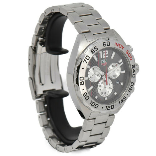 Tag Heuer Formula 1 Chronograph Grey Dial Silver Steel Strap Watch for Men - CAZ1114.BA0877