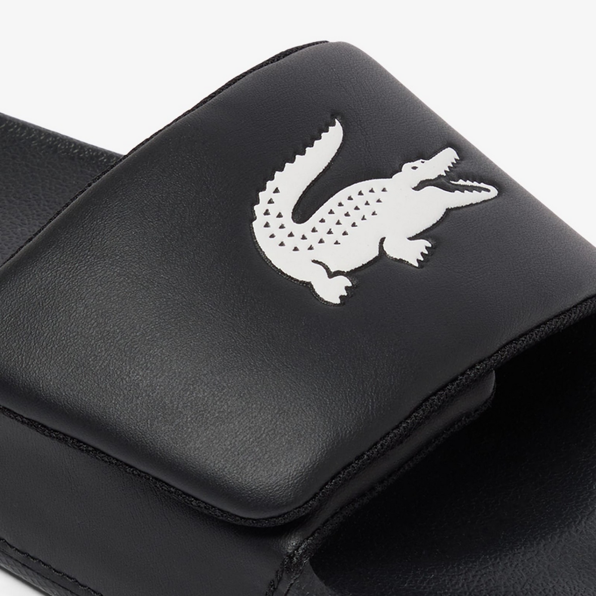 LACOSTE SERVE  SLIDES 0 S 1261 CMA MENS -BLACK/WHITE