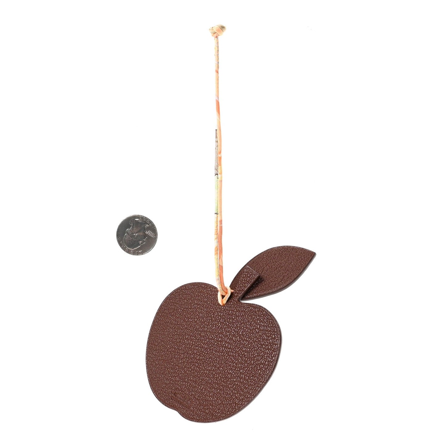 Taurillon Clemence Chevre Mysore Silk Petit H Apple Leaf Bag Charm