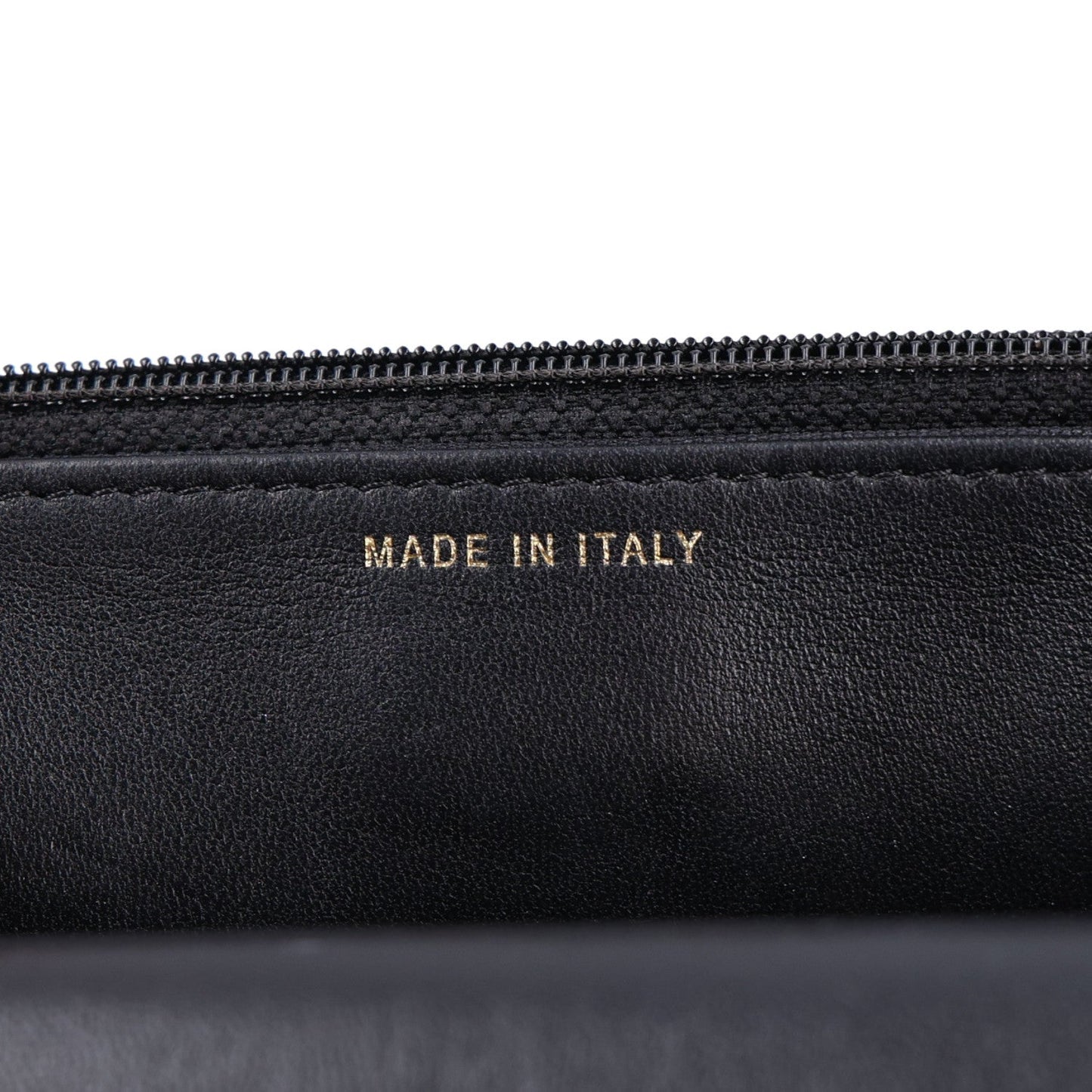 Lambskin Quilted Pearl Wallet On Chain WOC Black