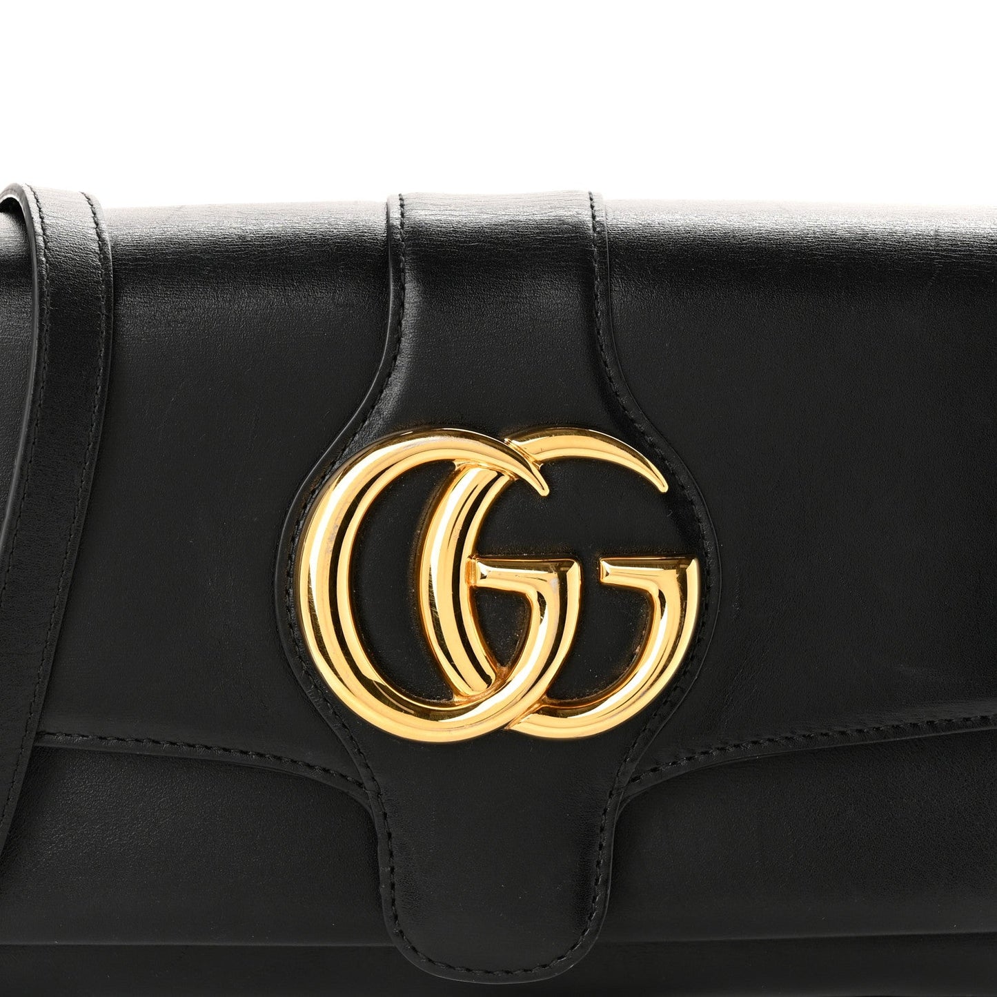 Vitello Palmellato Lux Small Arli Flap Shoulder Bag Black