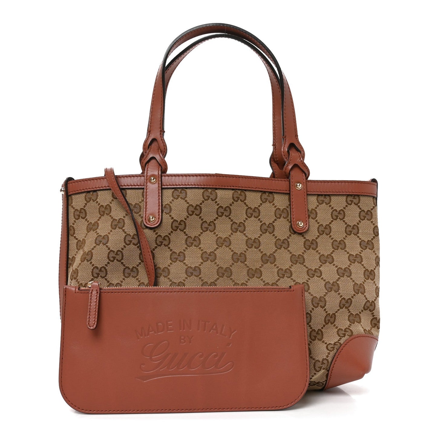 Monogram Small Craft Tote Brown