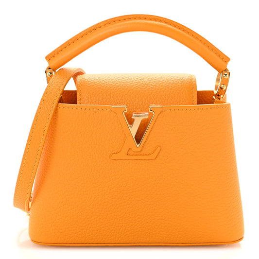Taurillon Mini Capucines Sunbeam Yellow