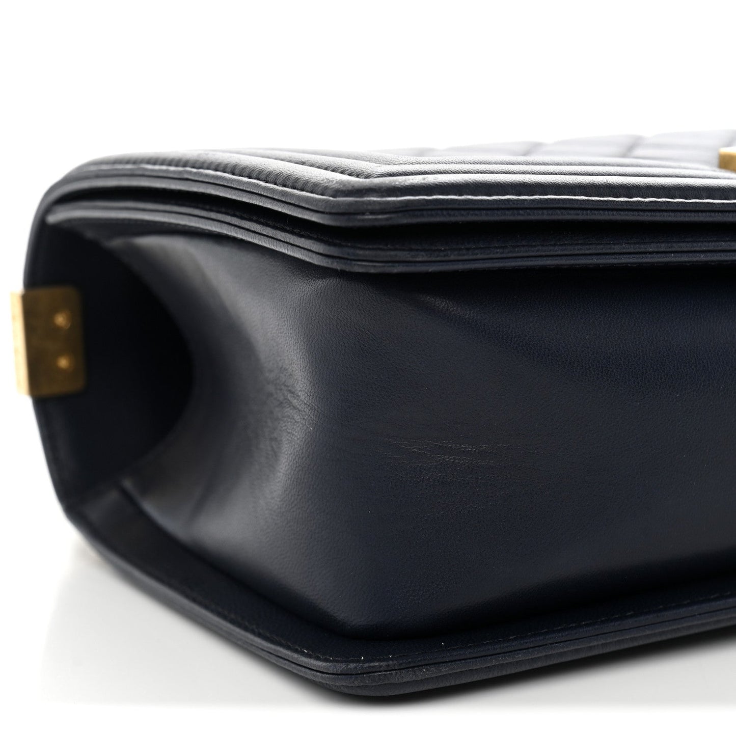 Lambskin Quilted Medium Boy Flap Dark Dark Navy