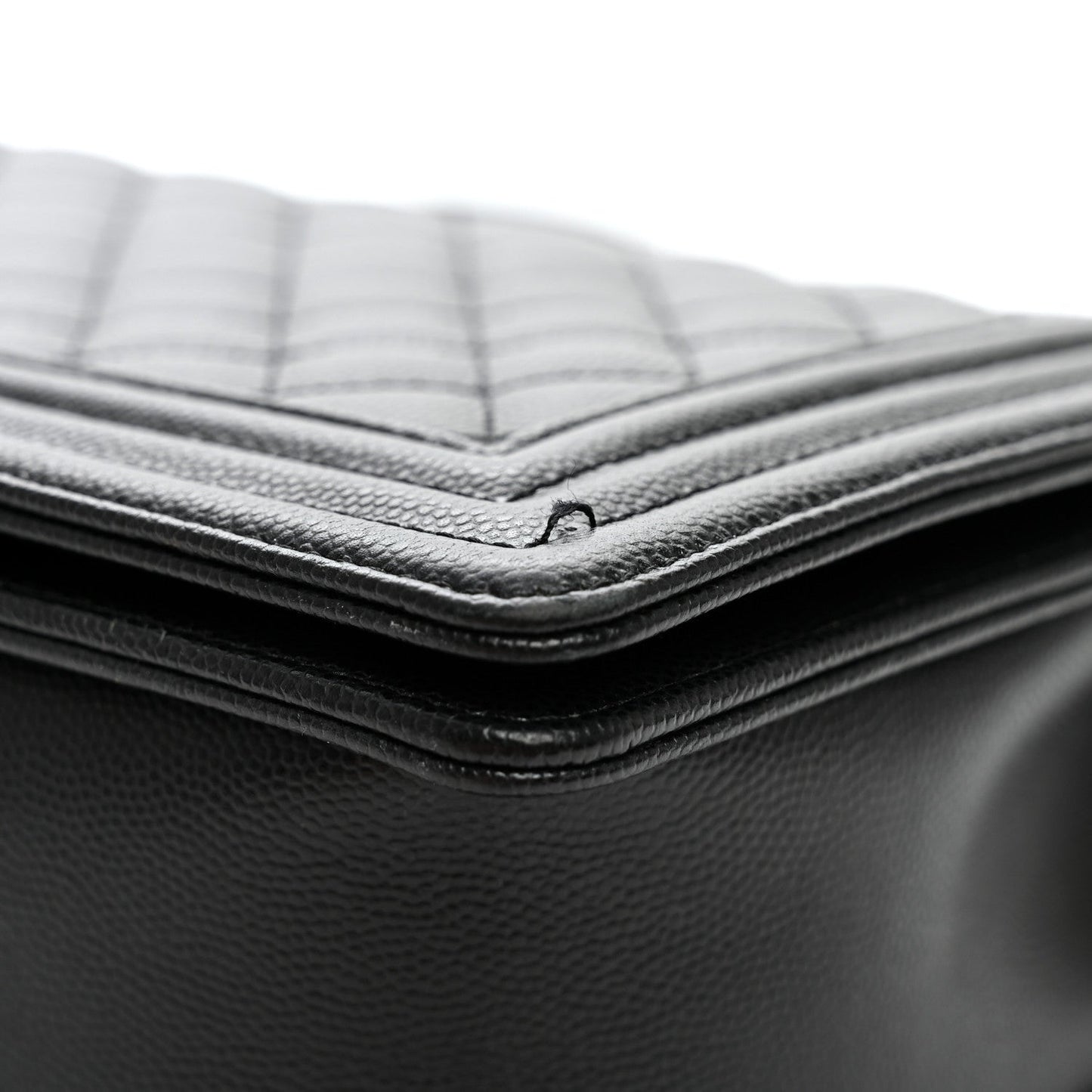 Lambskin Quilted New Medium Boy Flap Black