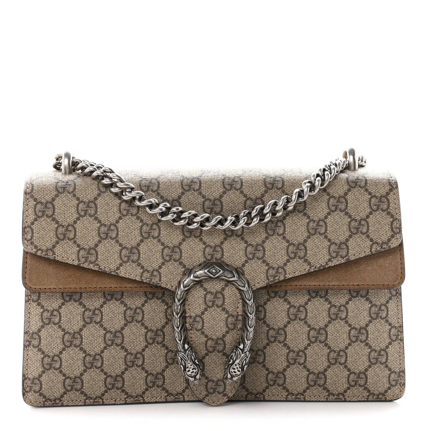 GG Supreme Monogram Small Dionysus Shoulder Bag Taupe