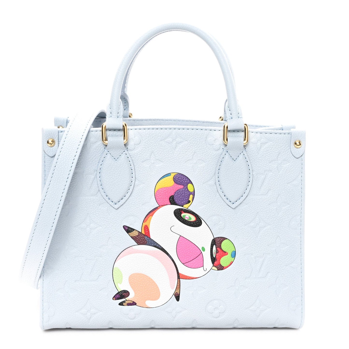LV X TM Empreinte Monogram Superflat Onthego PM Washed Blue