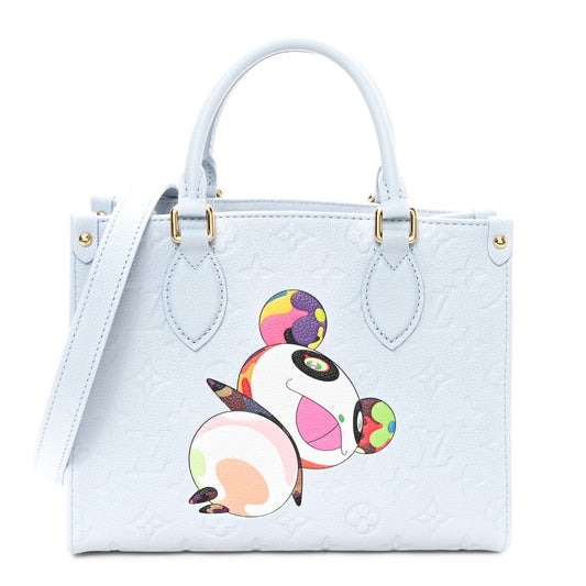 LV X TM Empreinte Monogram Superflat Onthego PM Washed Blue