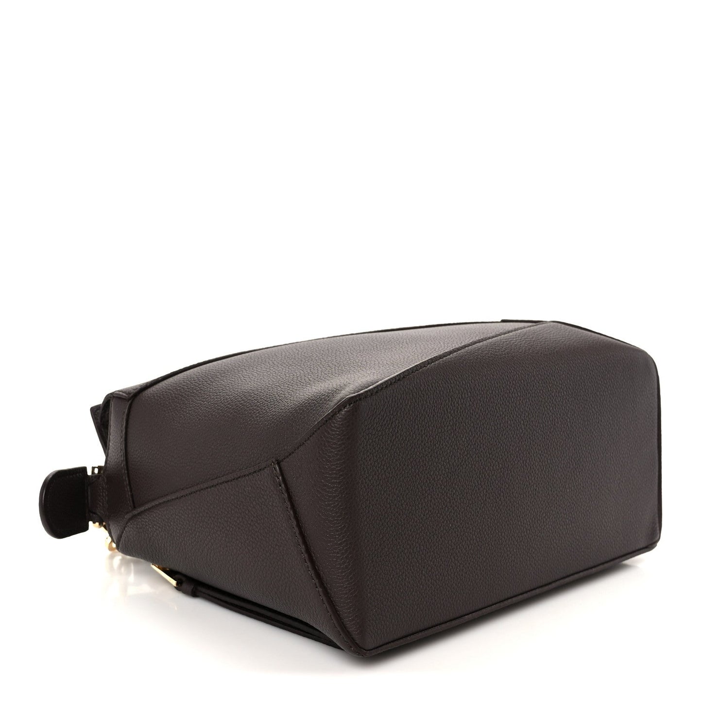 Soft Grained Calfskin Small Puzzle Edge Bag Dark Chestnut