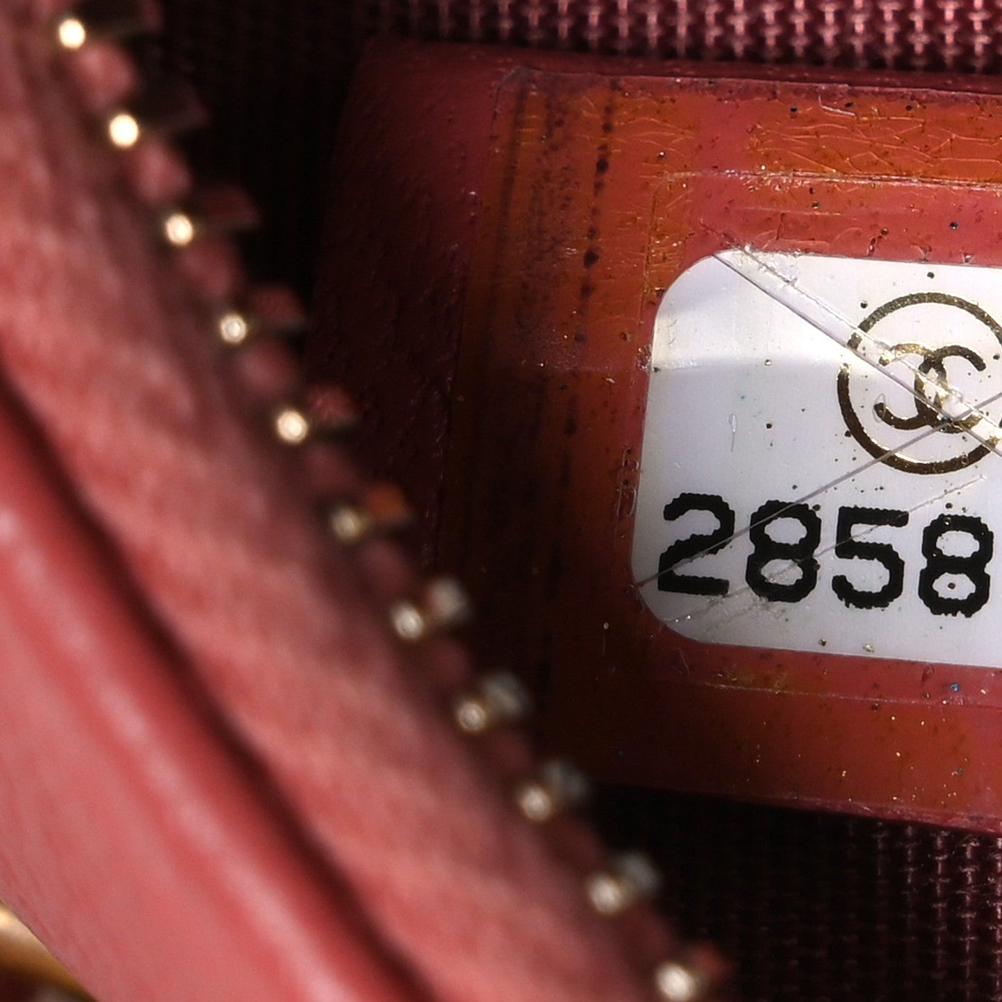 Goatskin Quilted Chanel 19 Round Clutch With Chain  Coral