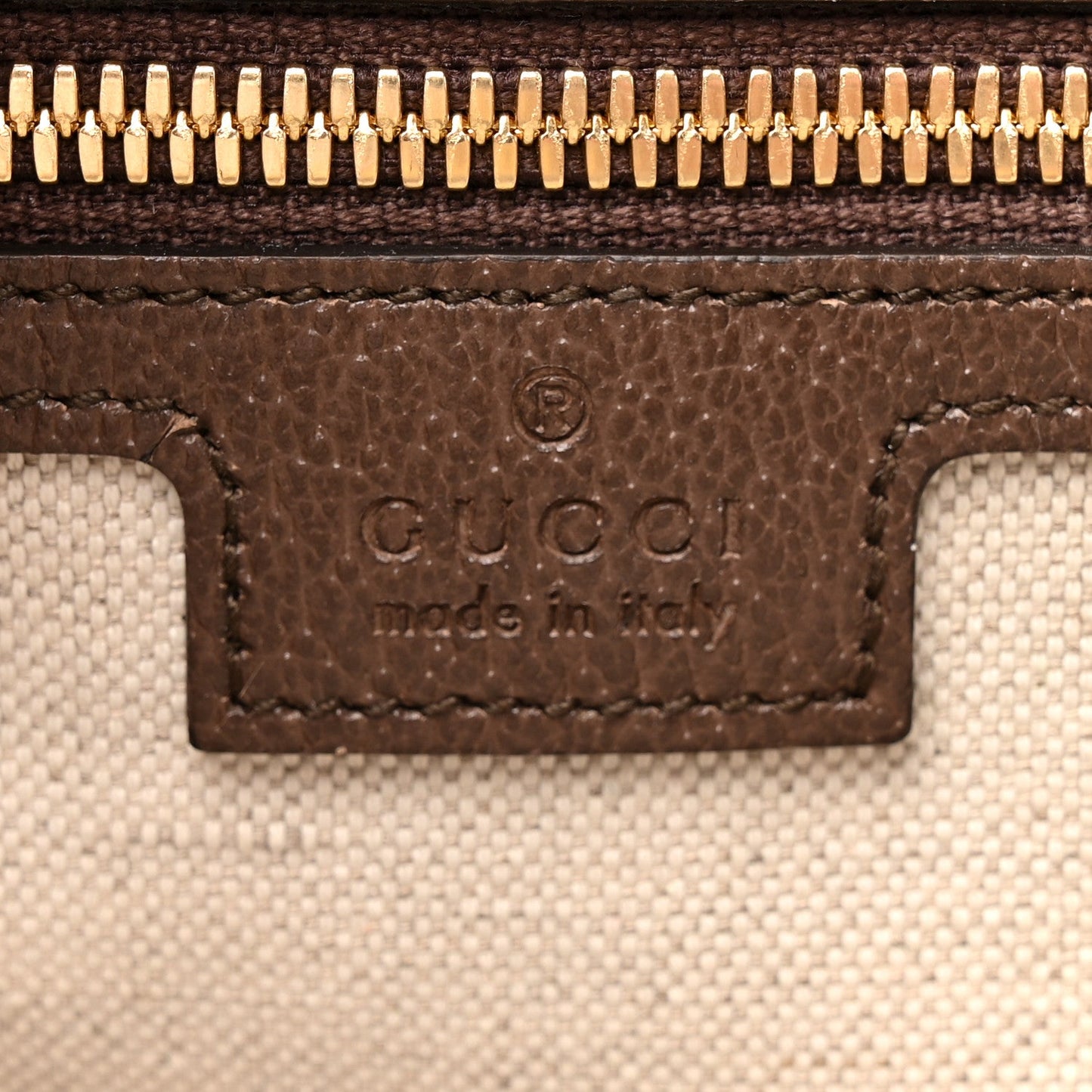 Monogram Jumbo GG Textured Dollar Calfskin Web Tote Bag Camel Ebony New Acero