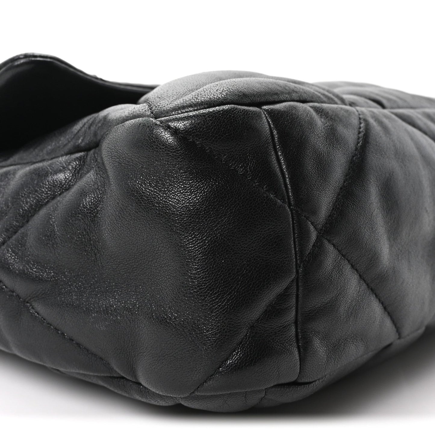 Lambskin Quilted Large Chanel 19 Flap Black