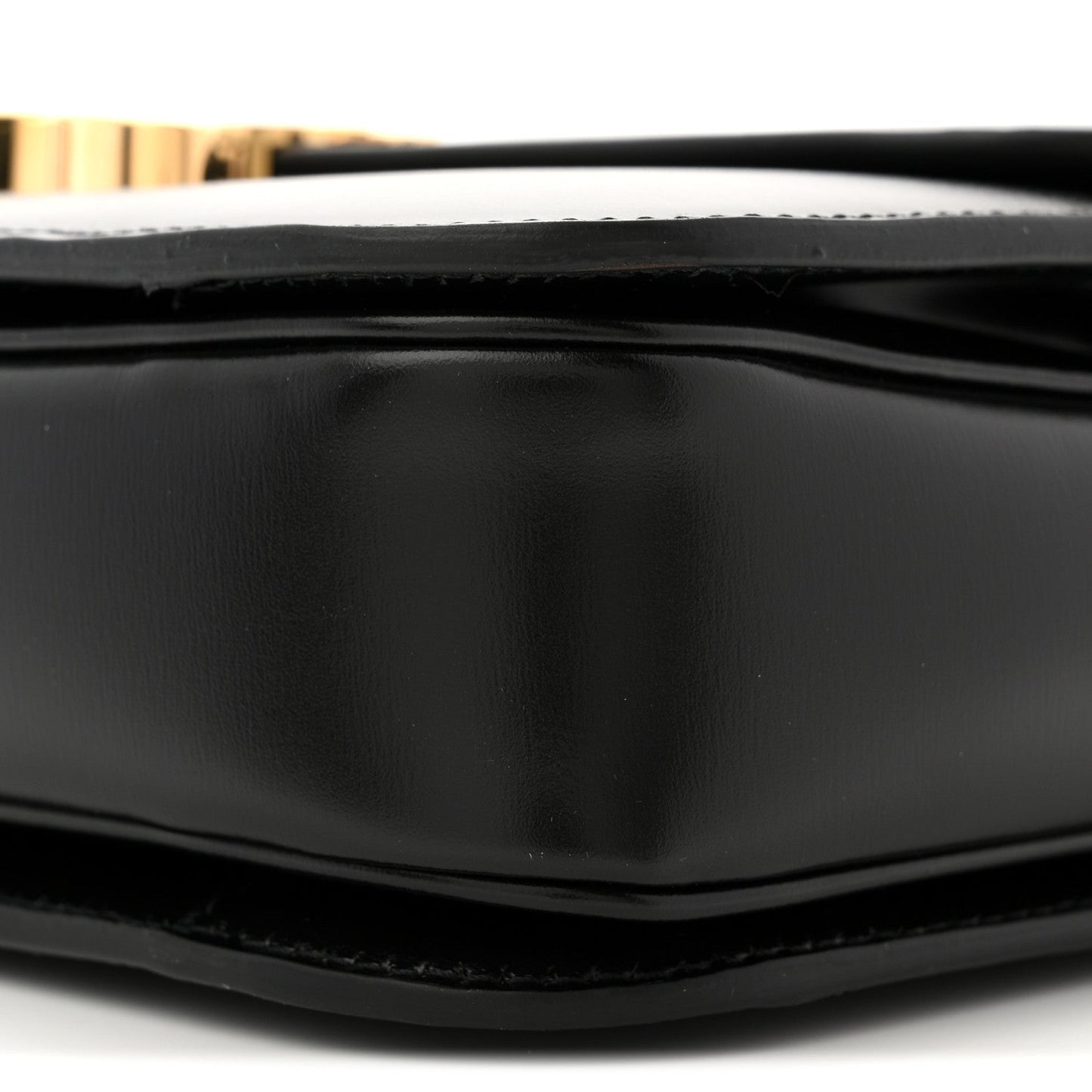 Shiny Calfskin Medium Triomphe Black