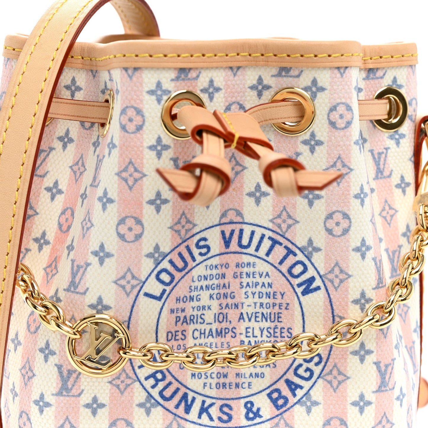 Minigram LV Stamp Nano Noe Blue