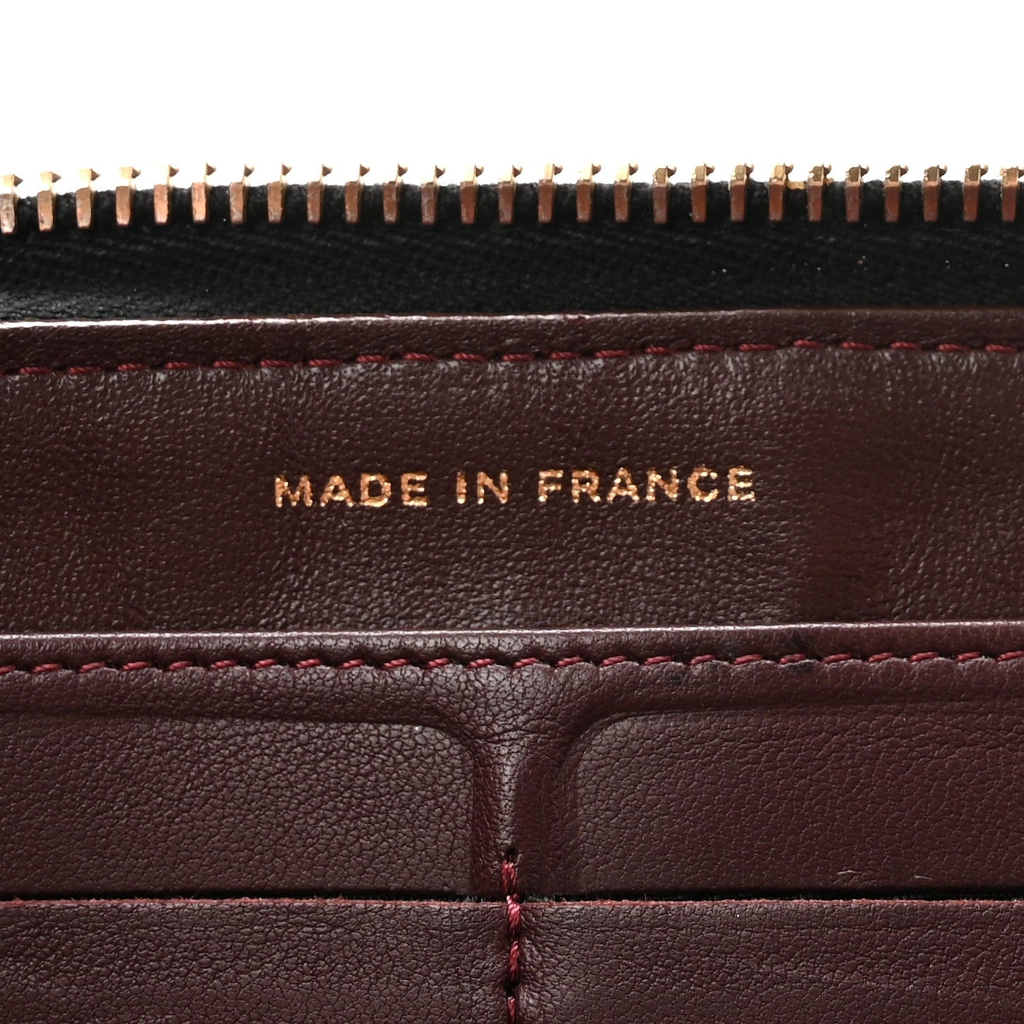 Lambskin Quilted Large Gusset Zip Around Wallet Black