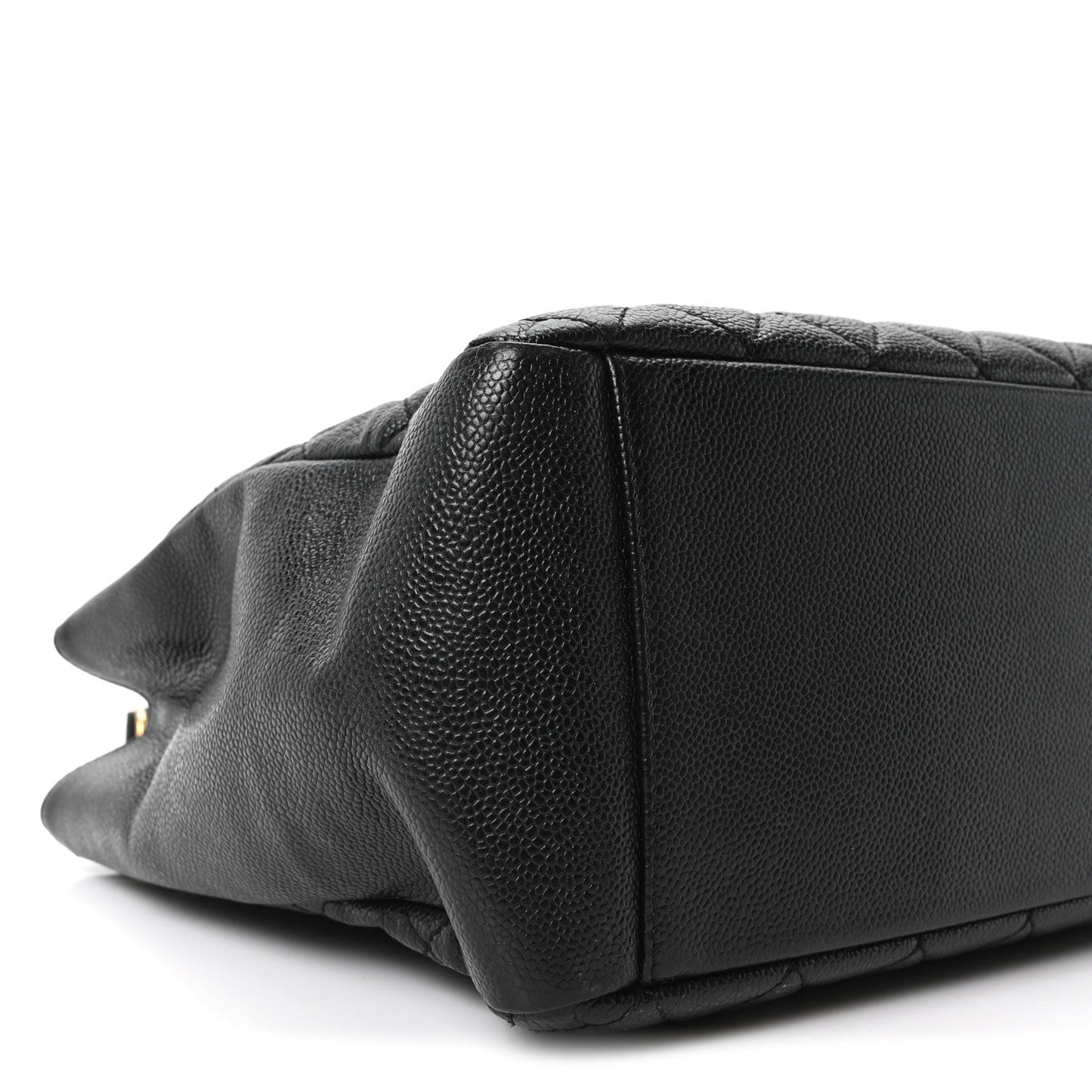 Caviar Quilted Grand Shopping Tote GST Black
