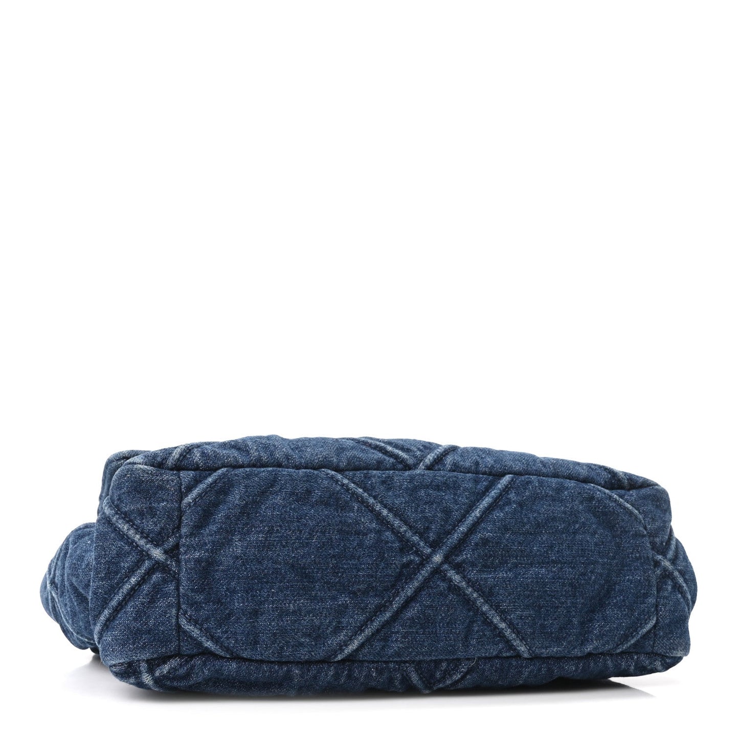 Denim Quilted Medium Chanel 19 Flap Blue