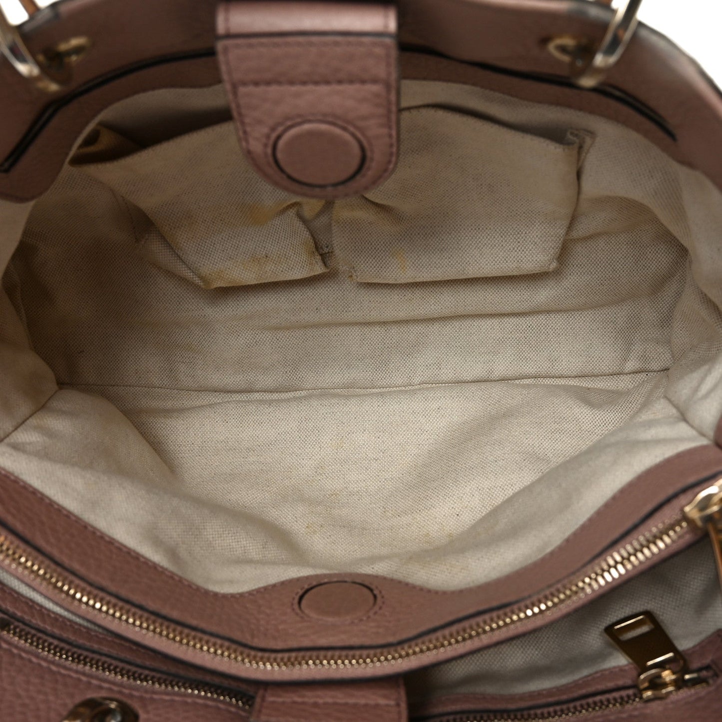 Pebbled Calfskin Medium Bamboo Shopper Tote Dark Cipria