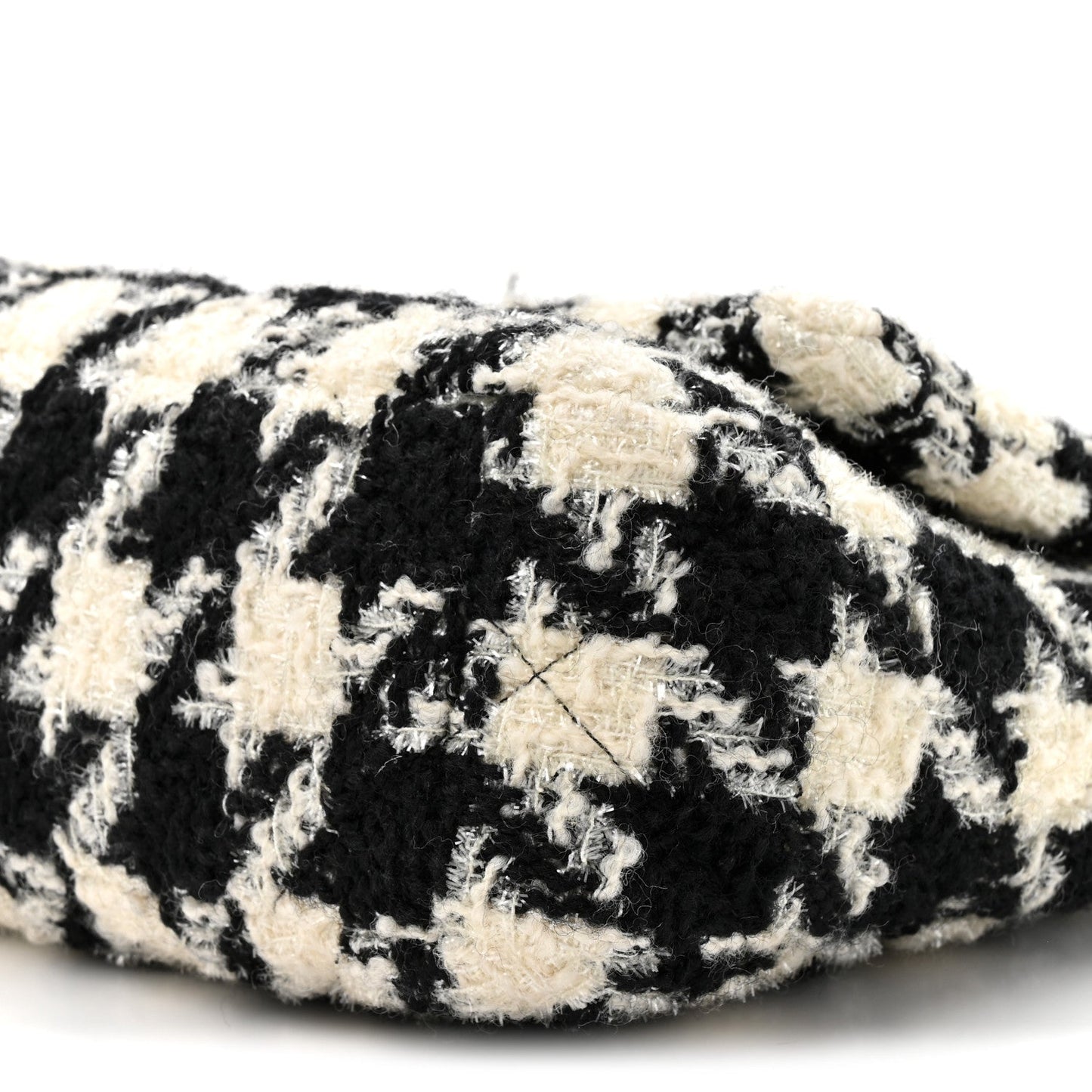 Tweed Quilted Medium Chanel 19 Flap Black Ecru White