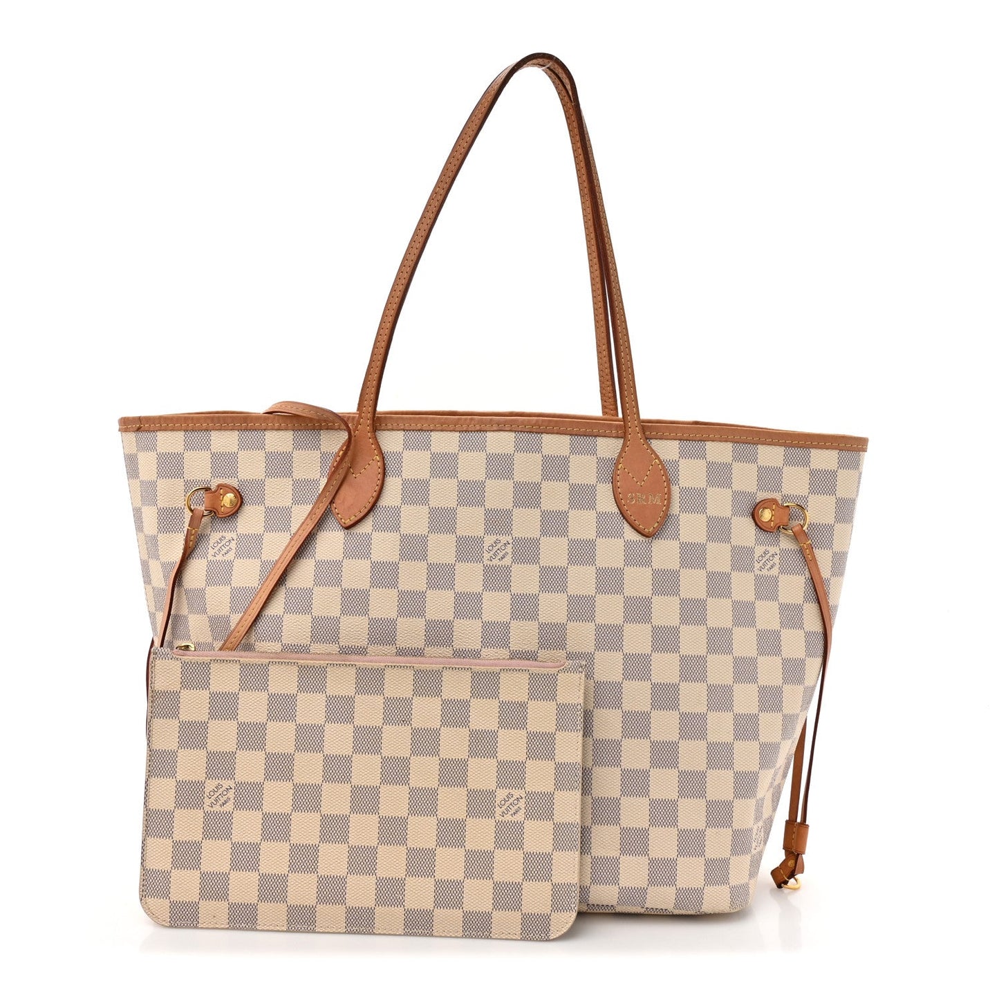 Damier Azur Neo Neverfull MM Rose Ballerine