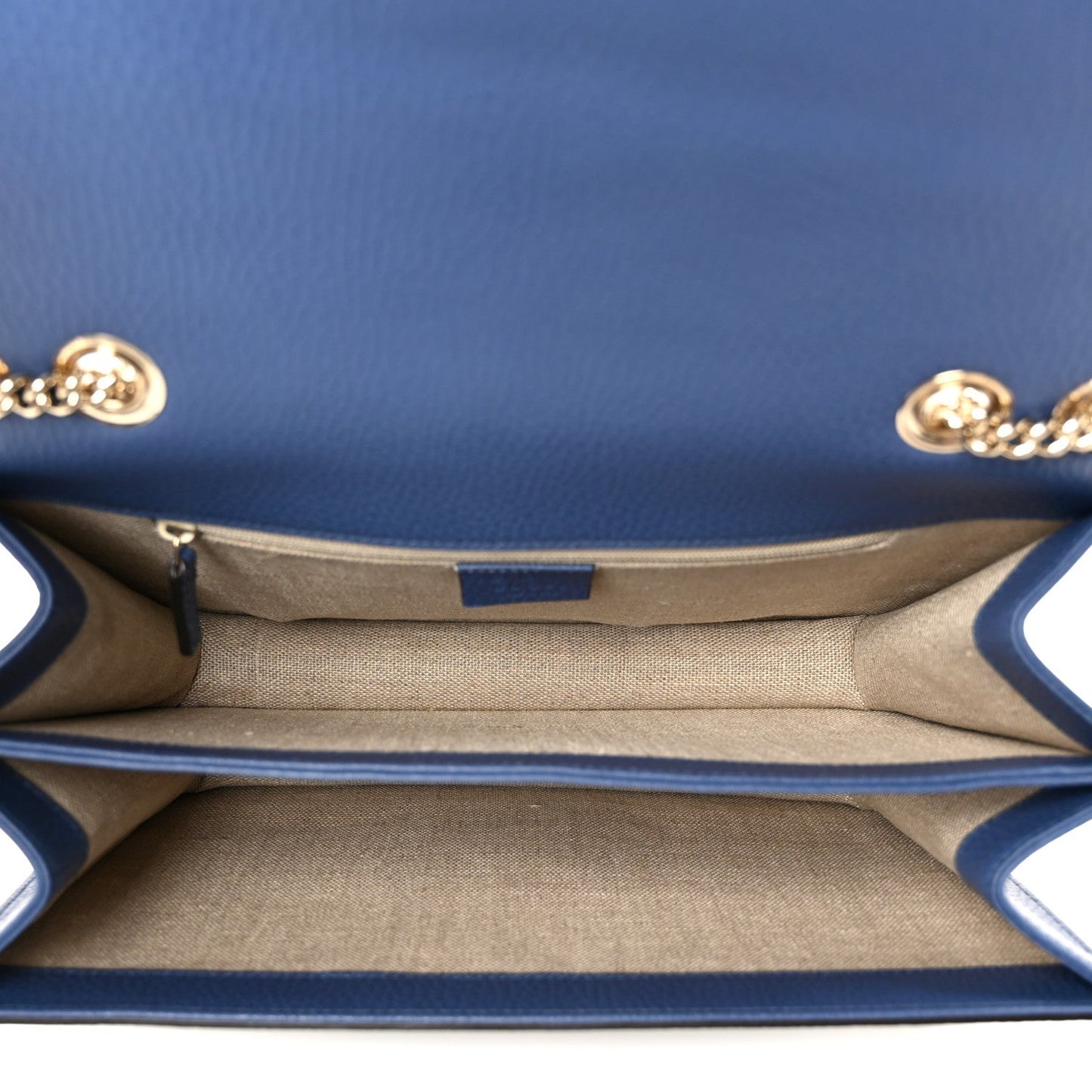 Dollar Calfskin Small Interlocking G Shoulder Bag Caspian