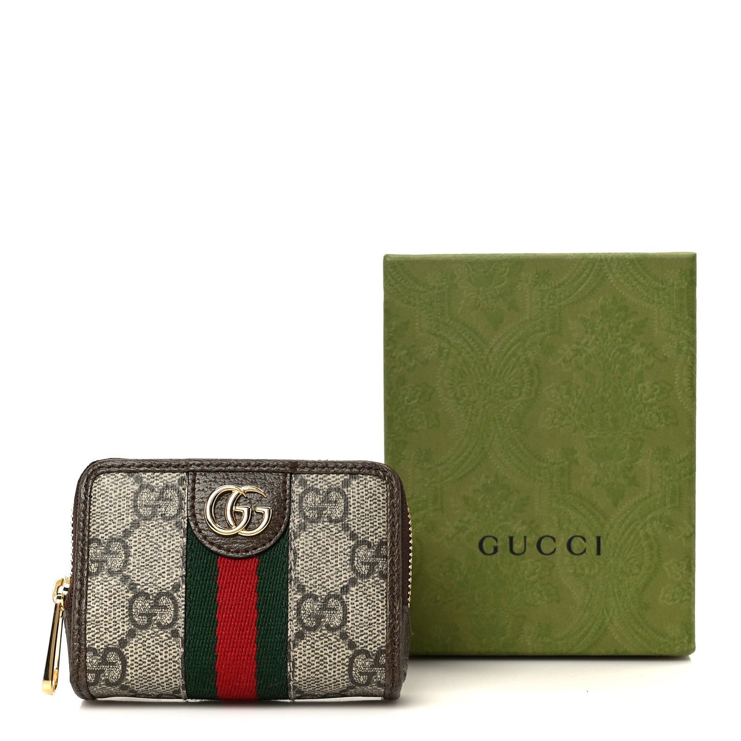 GG Supreme Monogram Web Ophidia Playing Card Case Beige New Acero