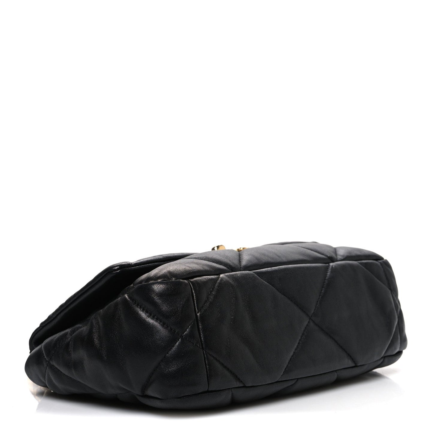 Lambskin Quilted Medium Chanel 19 Flap Black