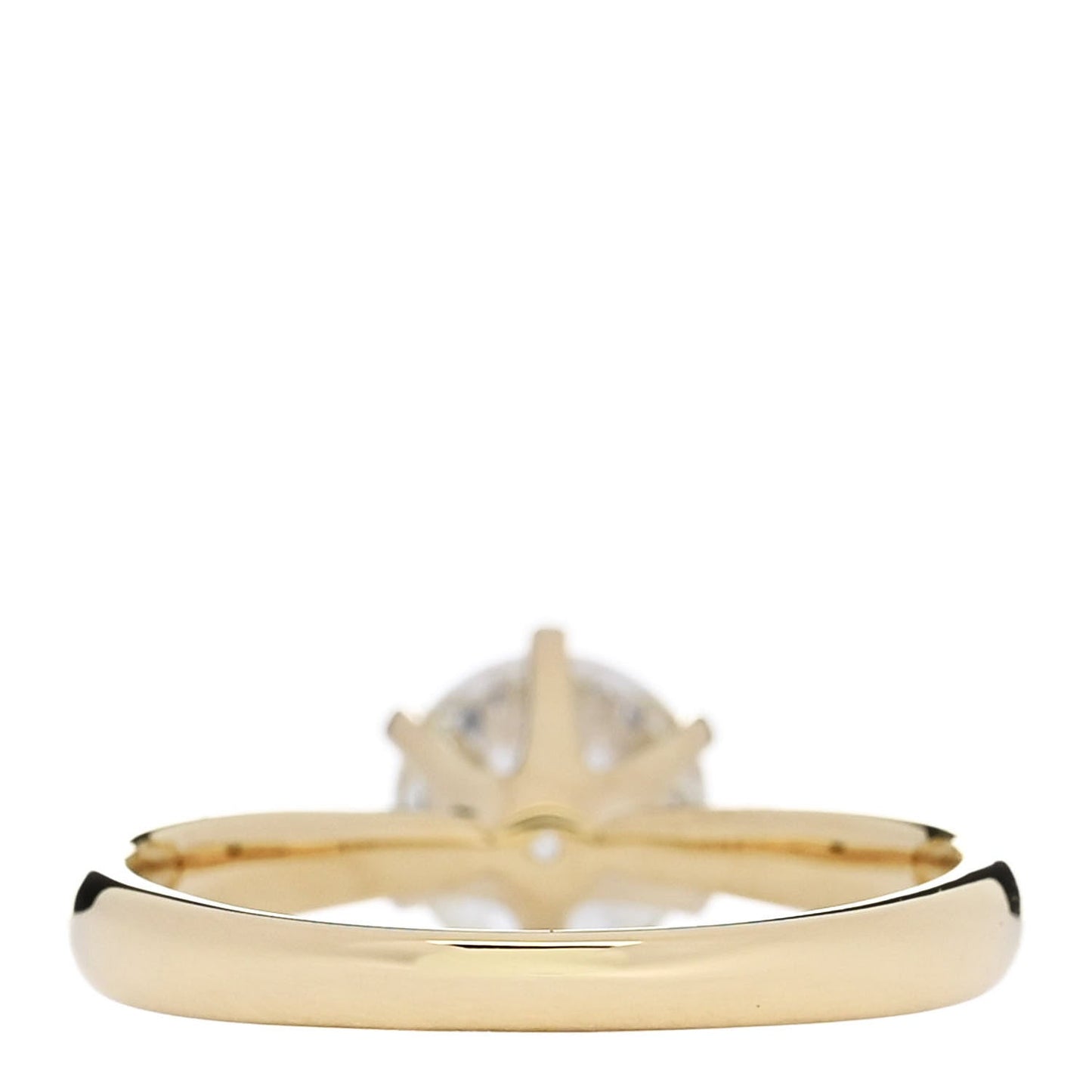 18K Yellow Gold Diamond 1.24ct Solitaire Engagement Ring 53 6.25