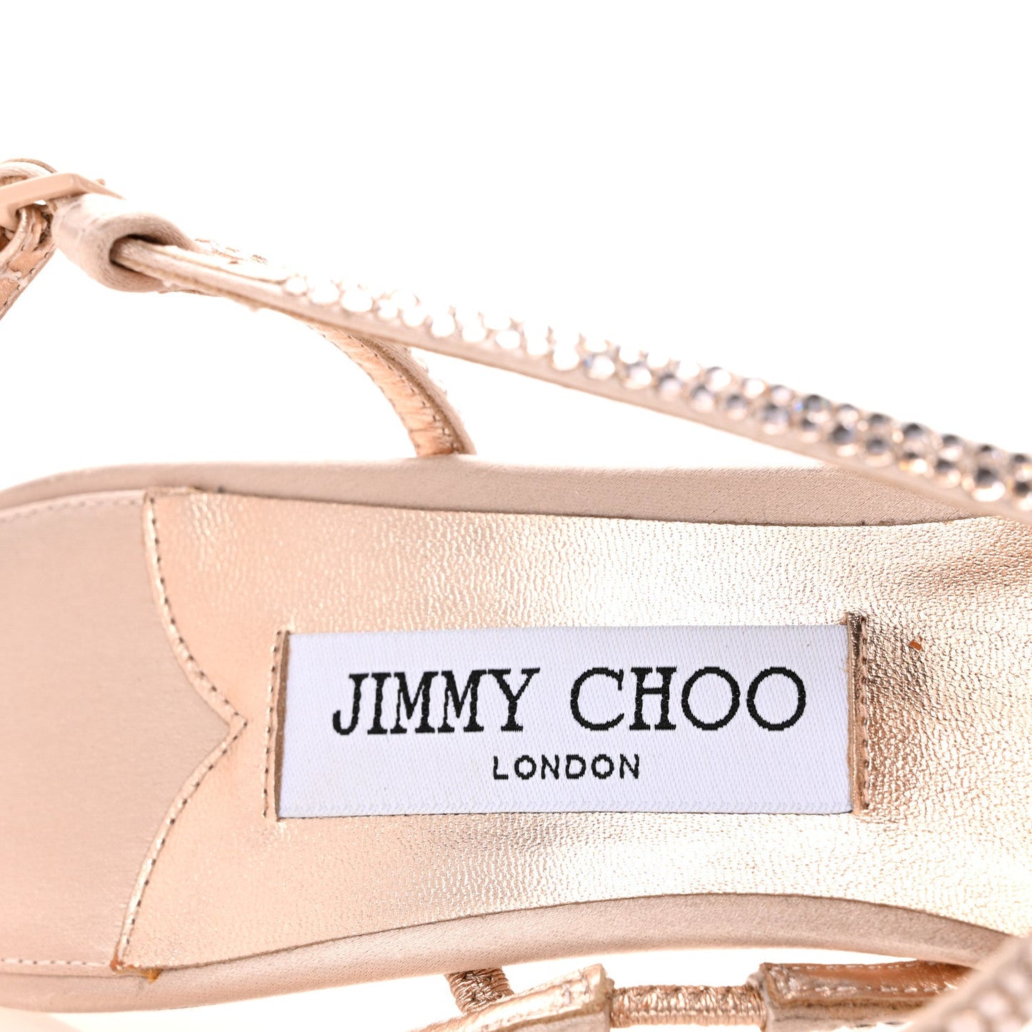 Satin Crystal Etana 80 Sandals 39.5 Macaron