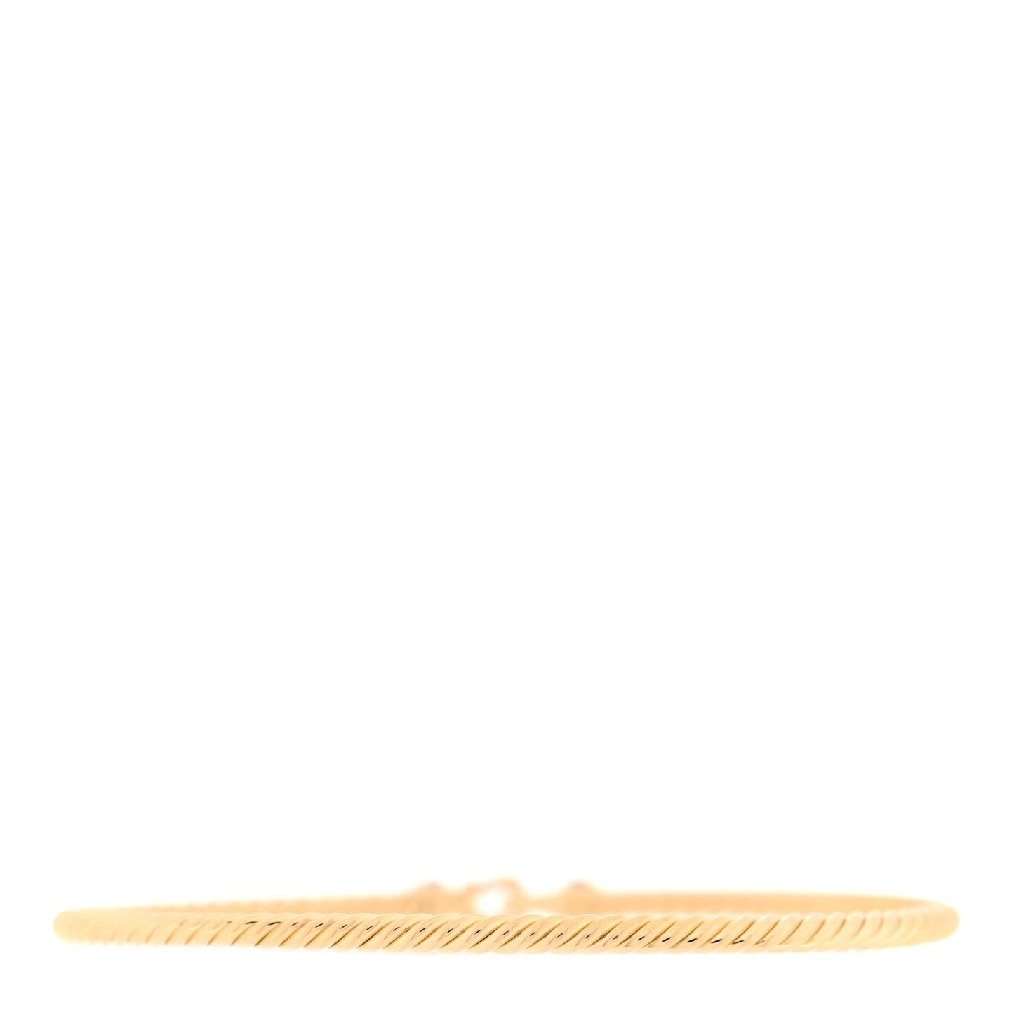 18K Yellow Gold Diamond 2.6mm Cable Collectibles Buckle Bracelet