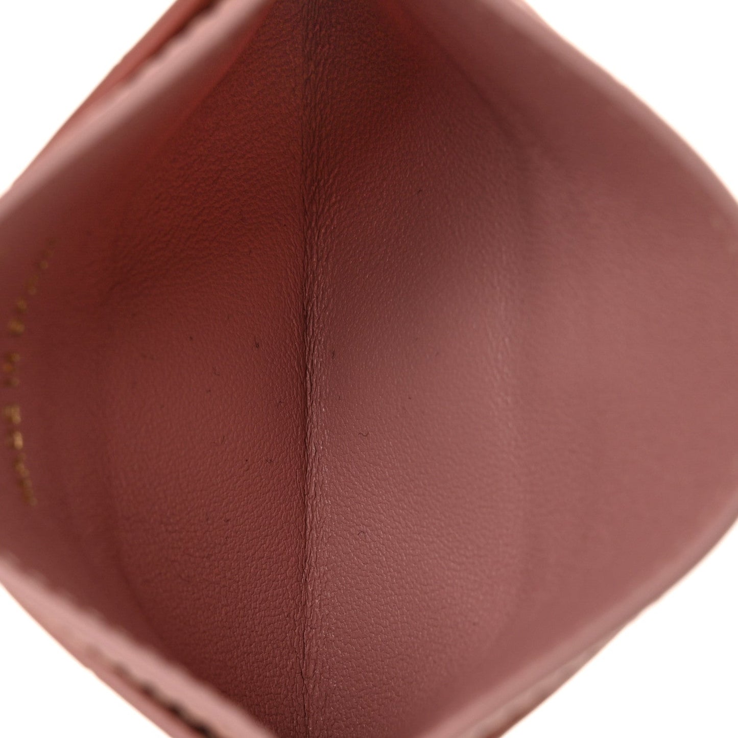 Calfskin Crocodile Embossed Crococo Card Holder Light Pink