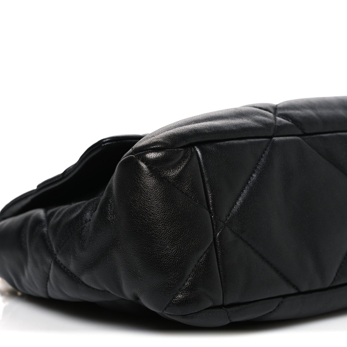 Lambskin Quilted Large Chanel 19 Flap Black