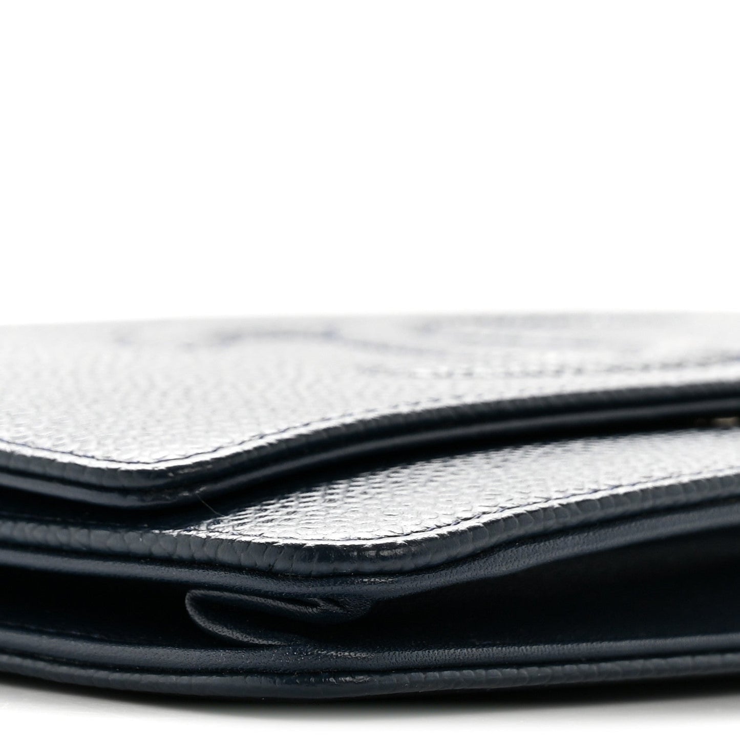 Caviar Timeless CC Wallet on Chain WOC Navy Blue