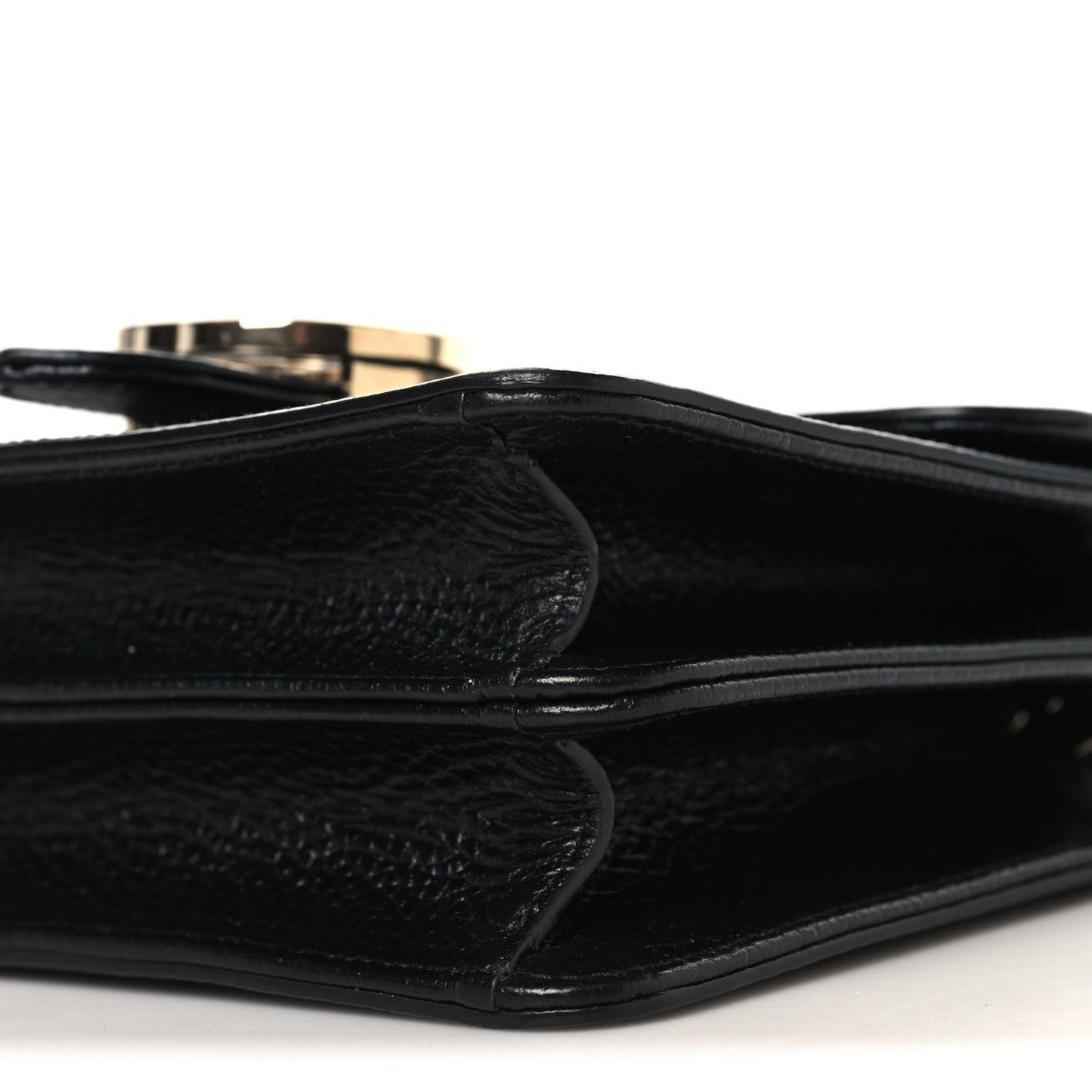 Dollar Calfskin Small Interlocking G Shoulder Bag Black
