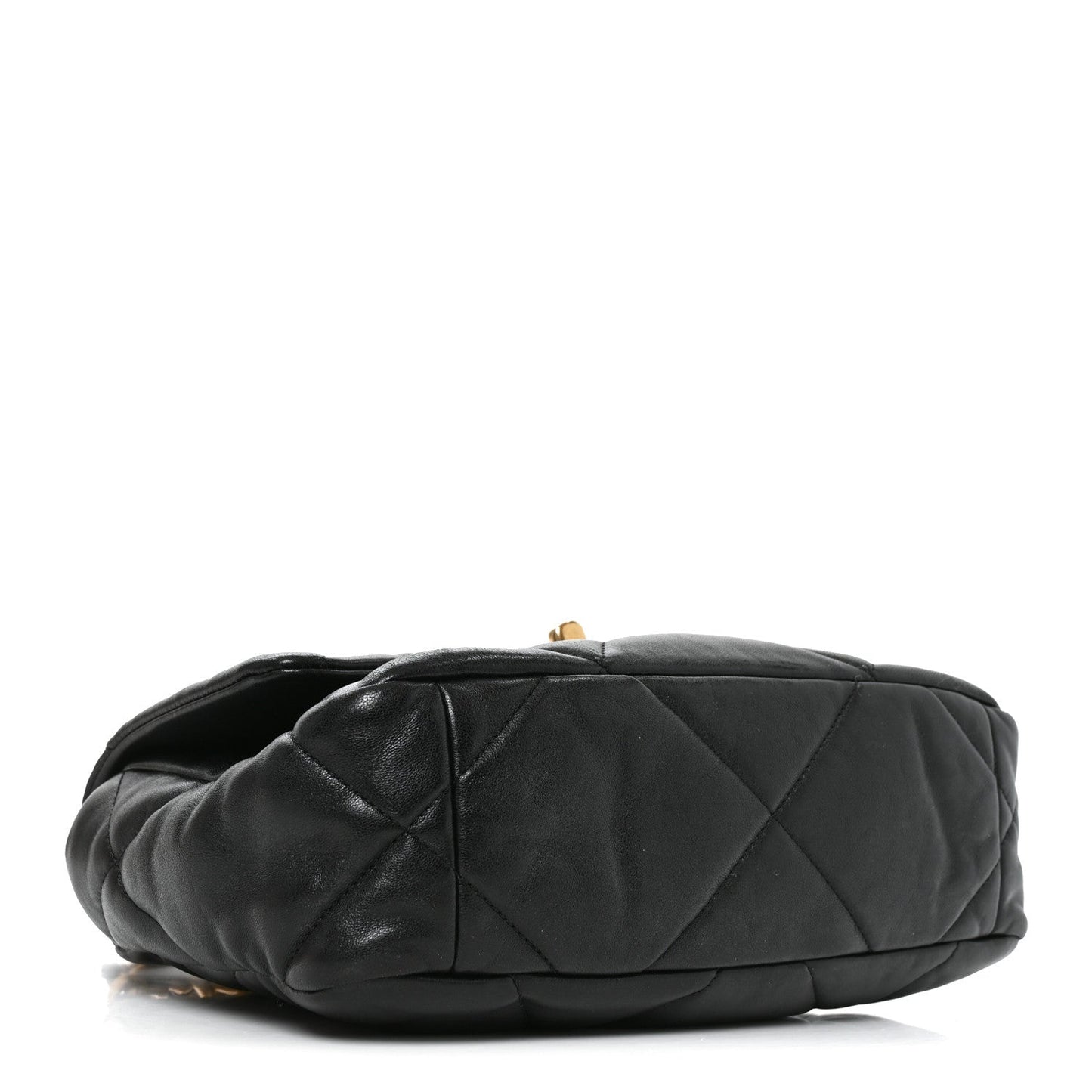 Lambskin Quilted Medium Chanel 19 Flap Black