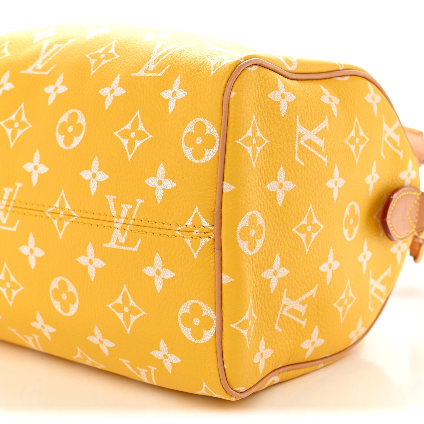 Calfskin Monogram Speedy P9 Bandouliere 25 Jaune Mat