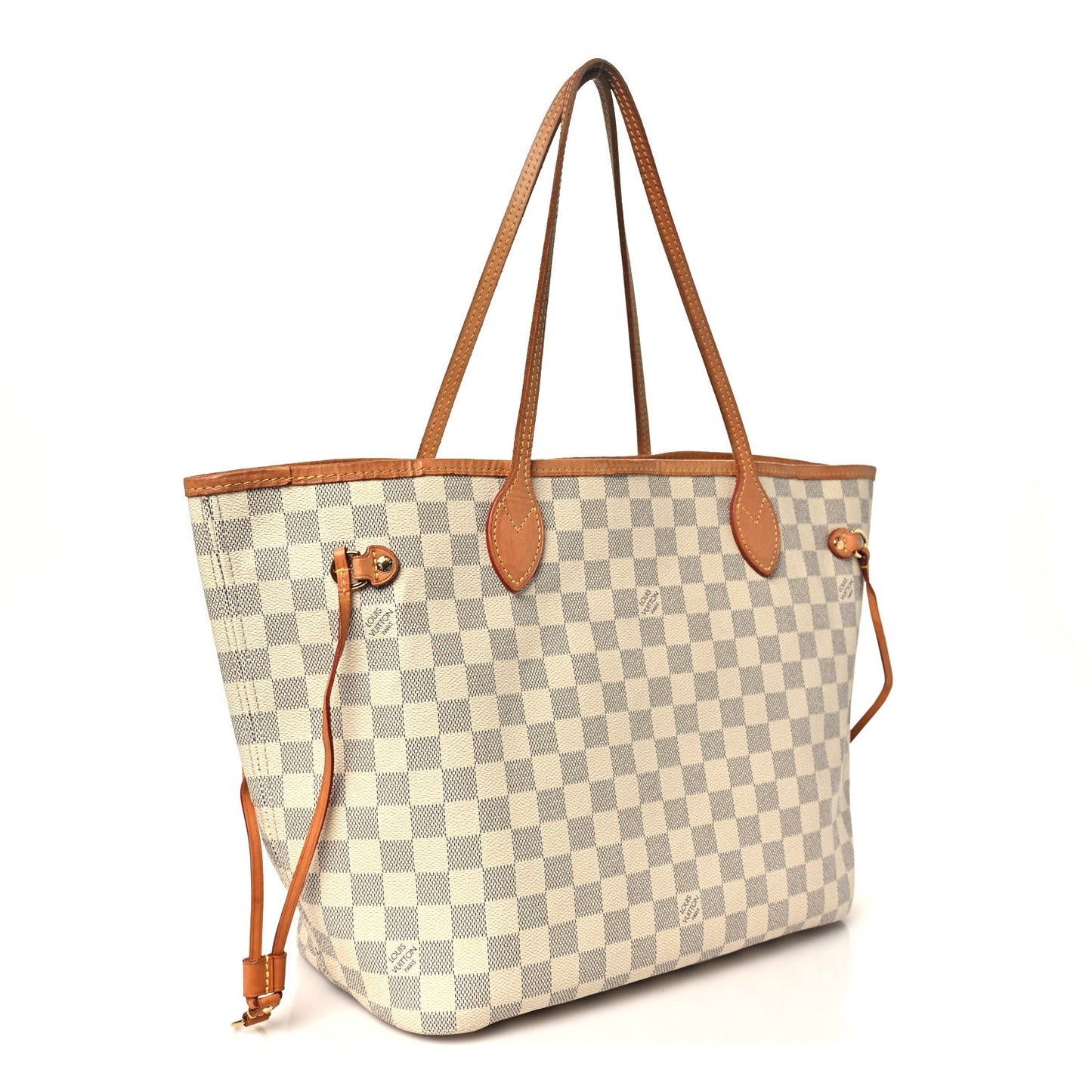 Damier Azur Neo Neverfull MM Rose Ballerine