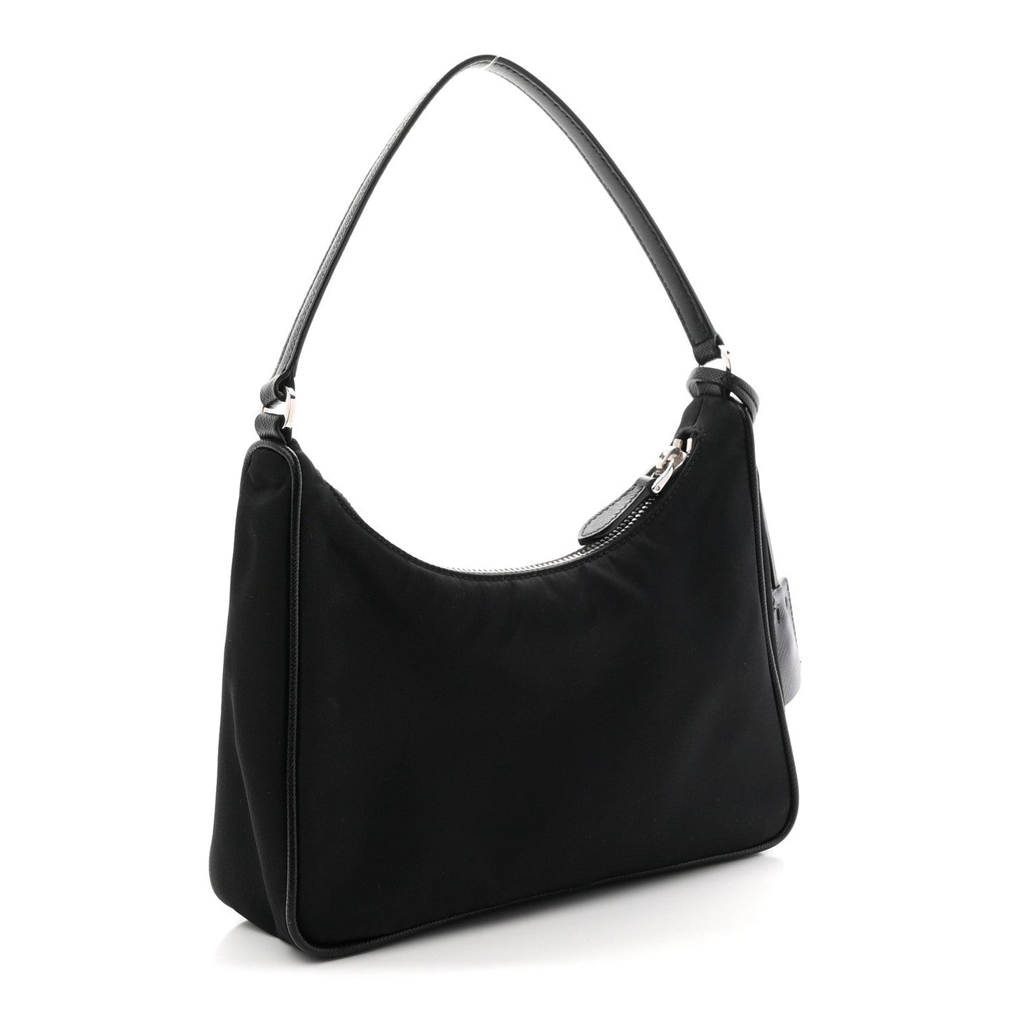 Tessuto Nylon Saffiano Mini Re-Edition 2005 Bag Black