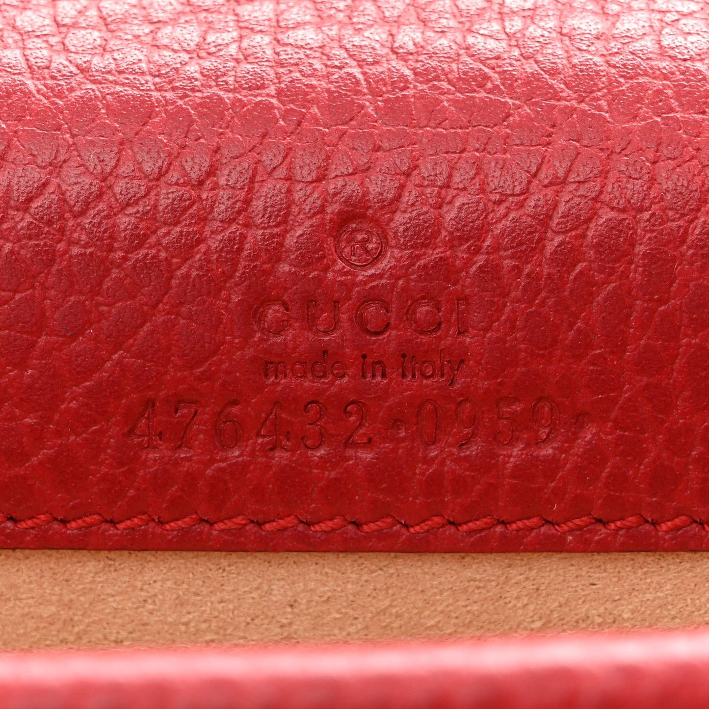 Calfskin Swarovski Crystal Super Mini Dionysus Shoulder Bag Hibiscus Red