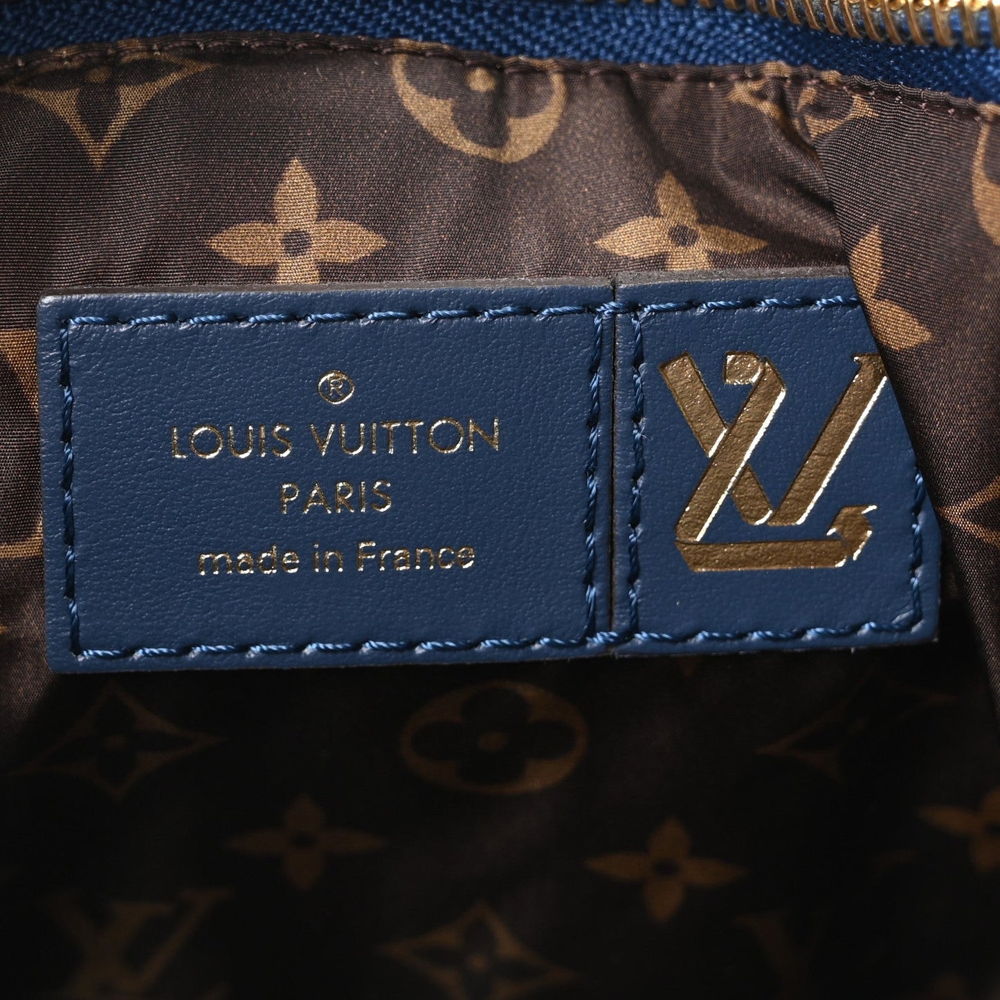 Econyl Monogram Pillow Maxi Multi Pochette Accessories Navy Silver