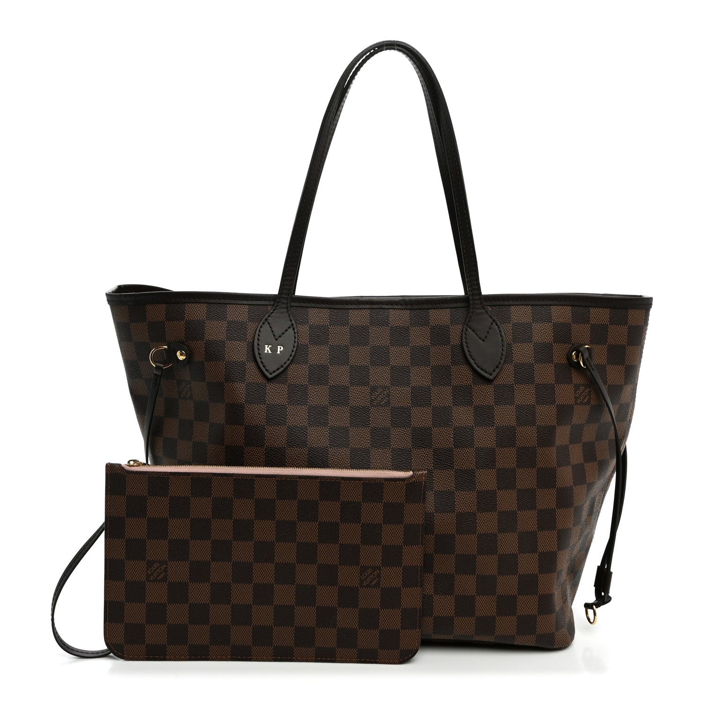 Damier Ebene Neo Neverfull MM Rose Ballerine
