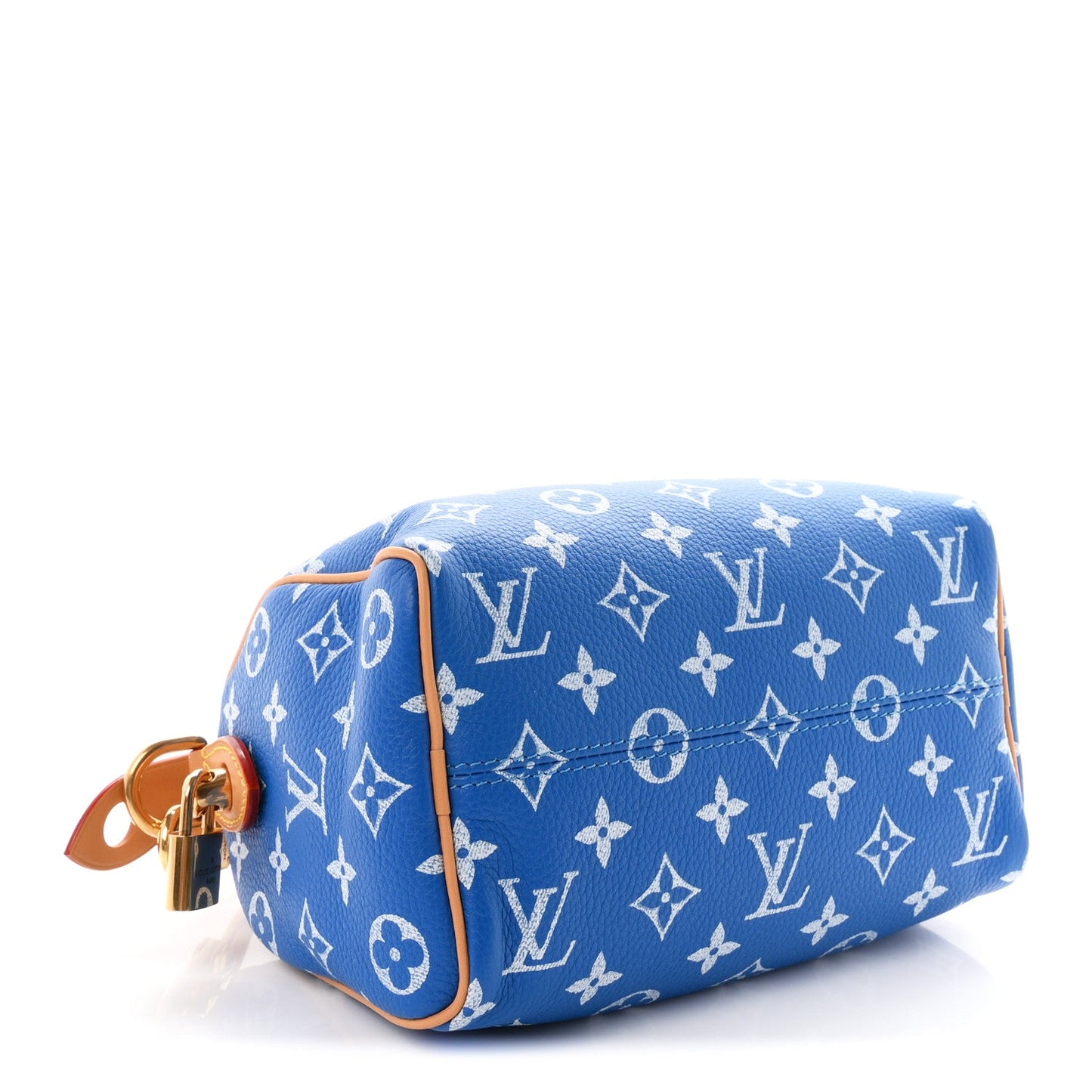 Calfskin Monogram Speedy P9 Bandouliere 20 Blue