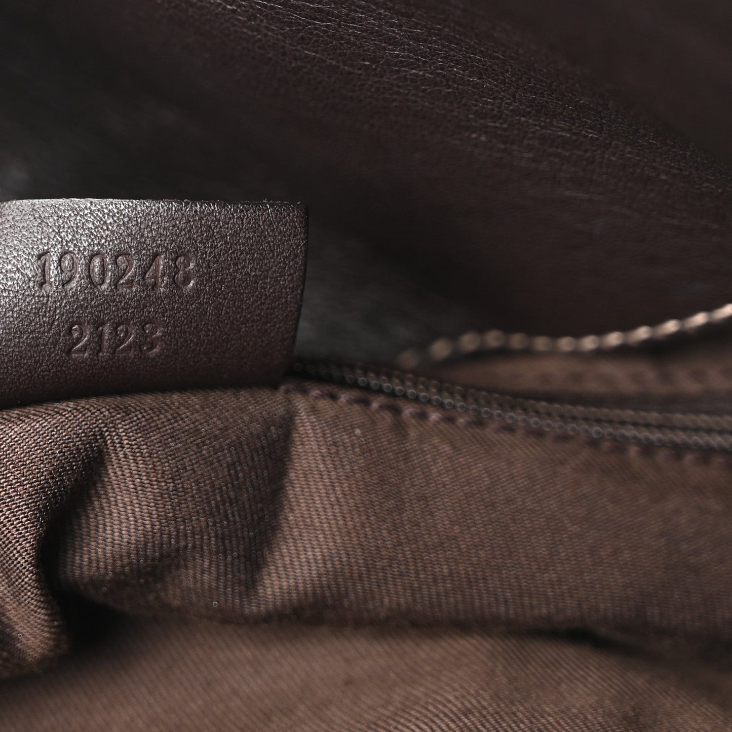 Monogram D Gold Tote Dark Brown