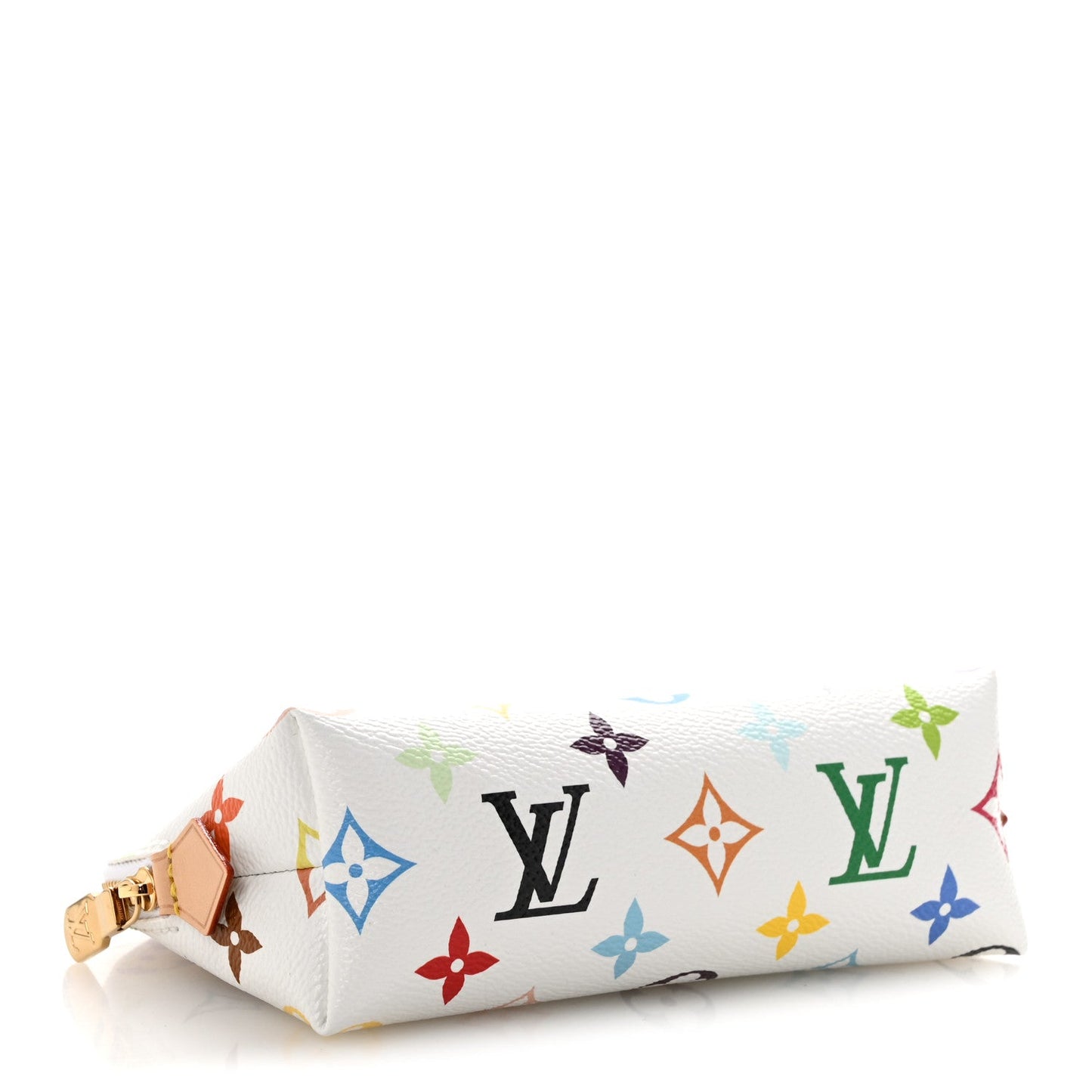 LV x TM Monogram Multicolor Cosmetic Pouch PM White