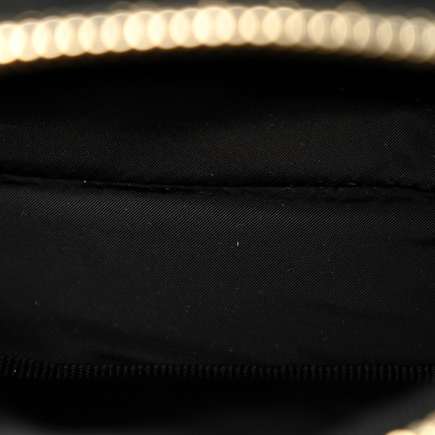 Velvet Effect Nylon Shiny Crumpled Calfskin Mini Quilted Chanel 25 Clutch With Chain Black