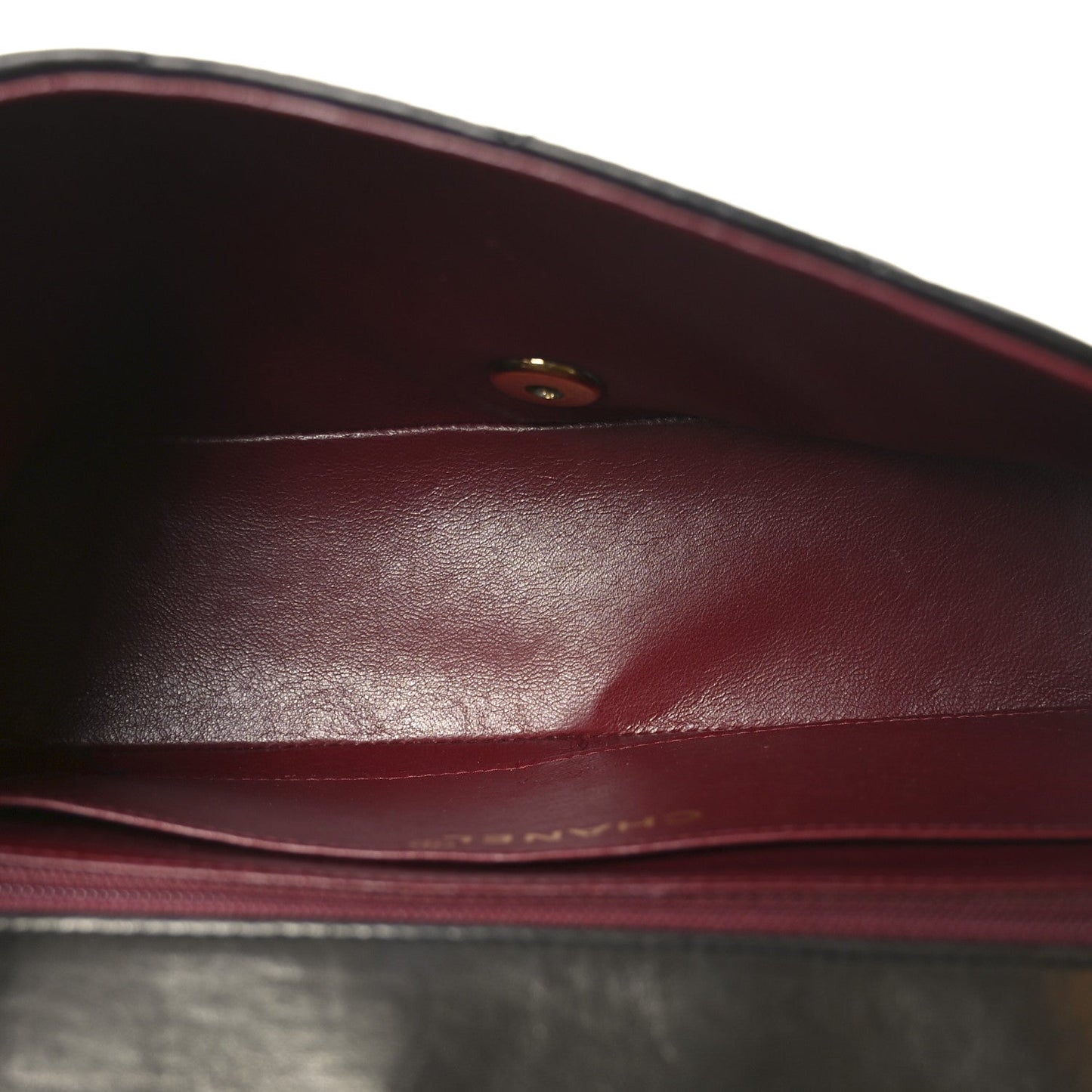 Lambskin Quilted Small Single Flap Black