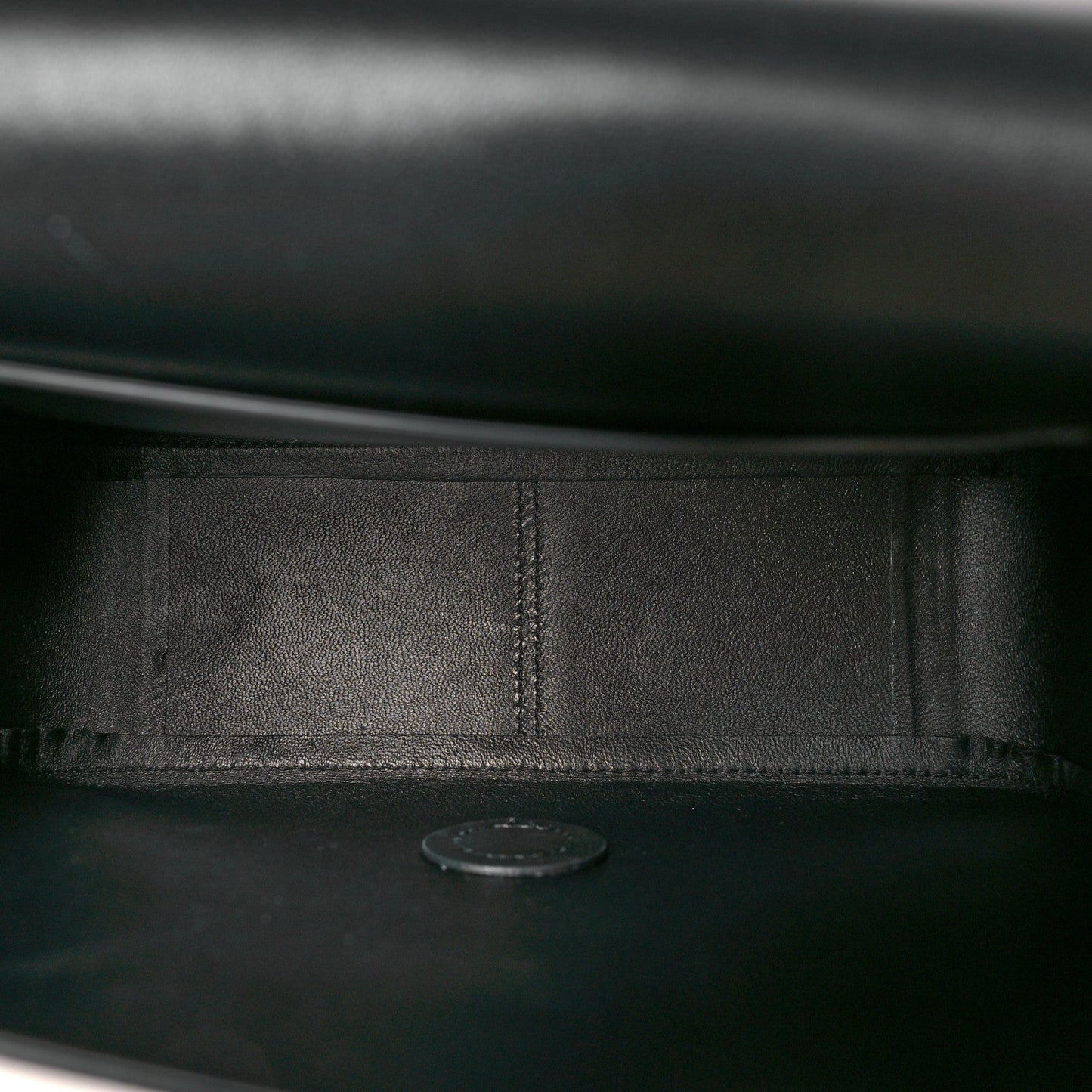 Calfskin Box Shoulder Bag Black