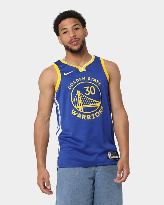 Nike Stephen Curry San Francisco Golden State Warriors #30 Icon Edition 2022/23 Nike Dri-FIT NBA Swingman Jersey Rush Blue